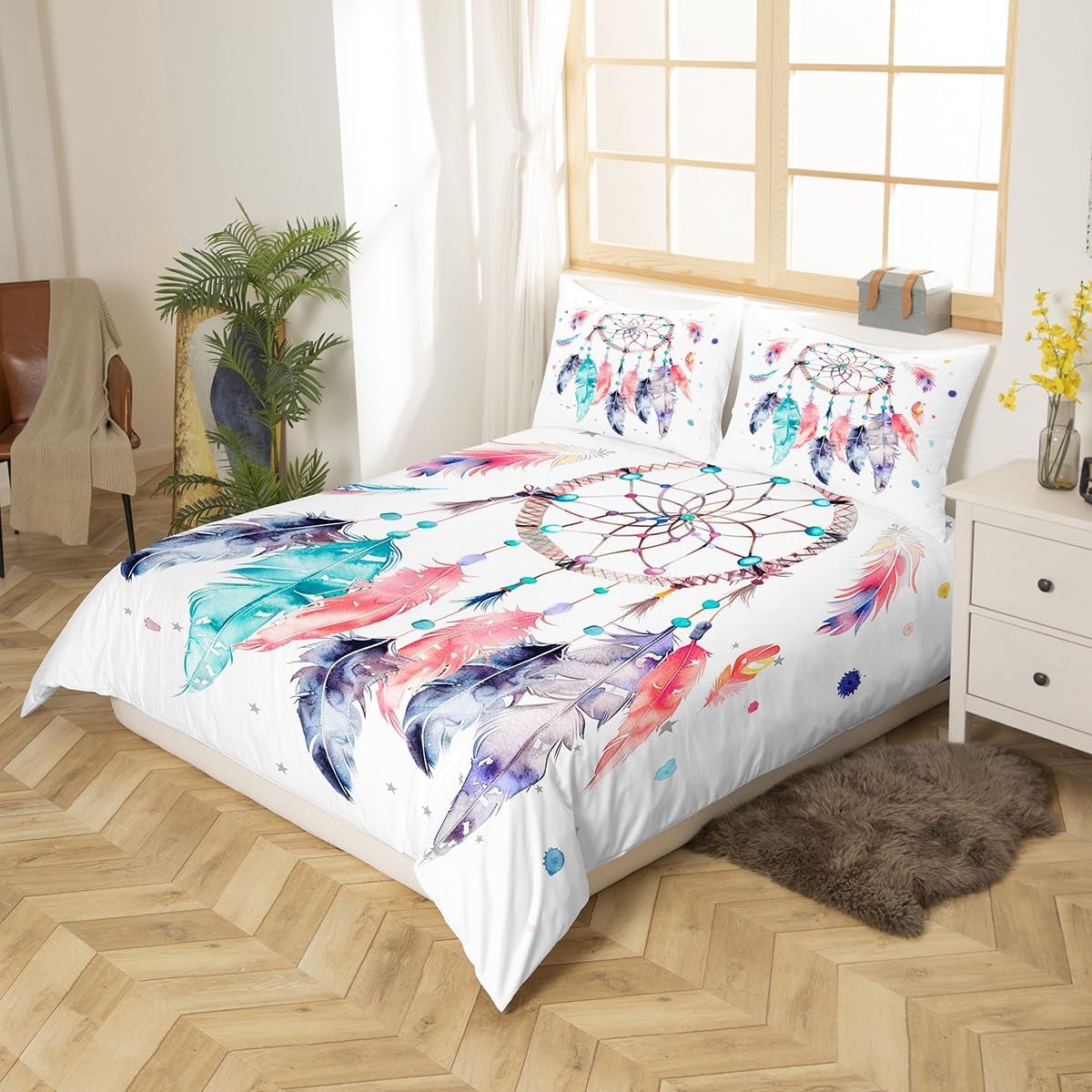 Feelyou Dreamcatcher Duvet Cover Set Boho Style