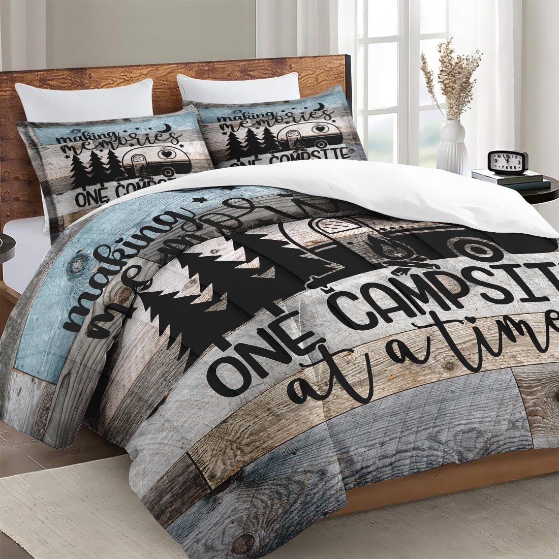 WeCozy Queen Comforter Set with 2 Pillowcases