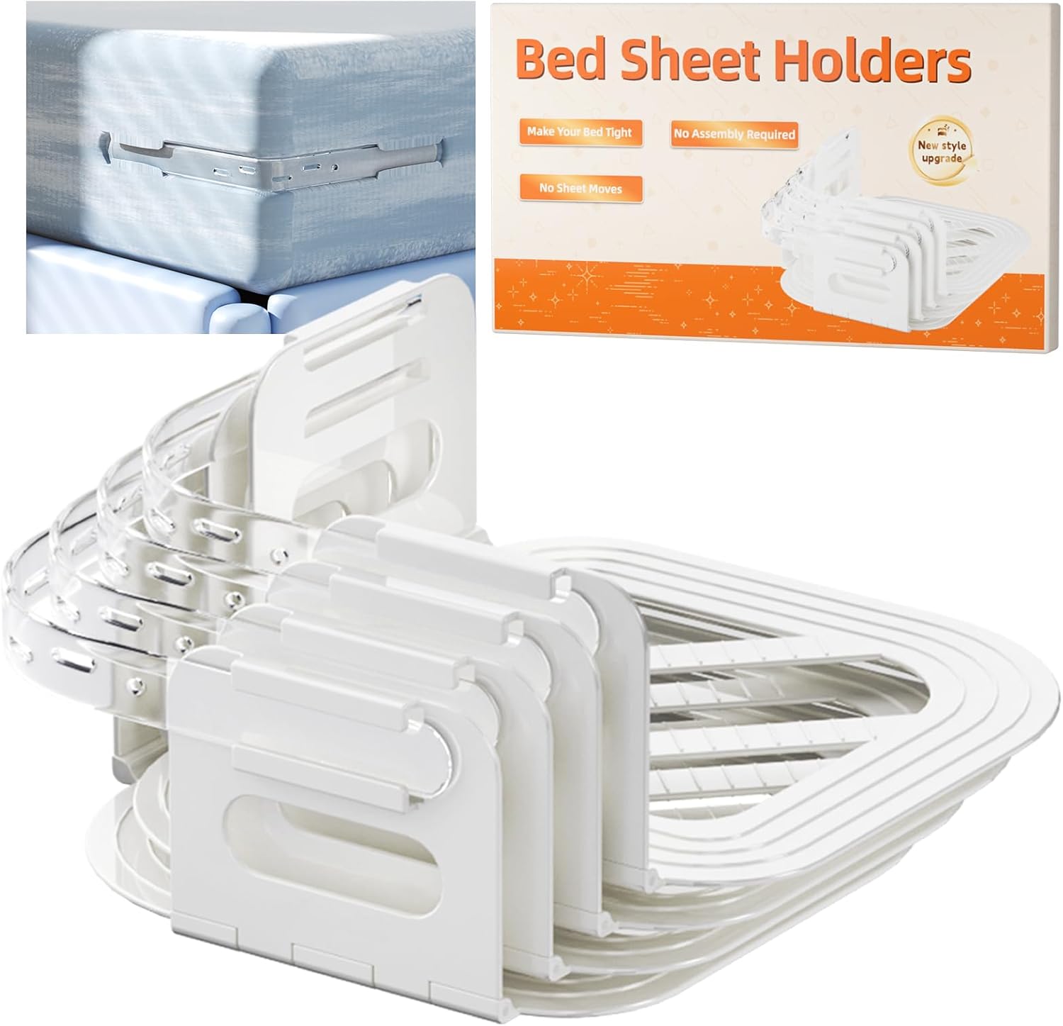 Heavy Duty Bed Sheet Holder for All Mattress Sizes
