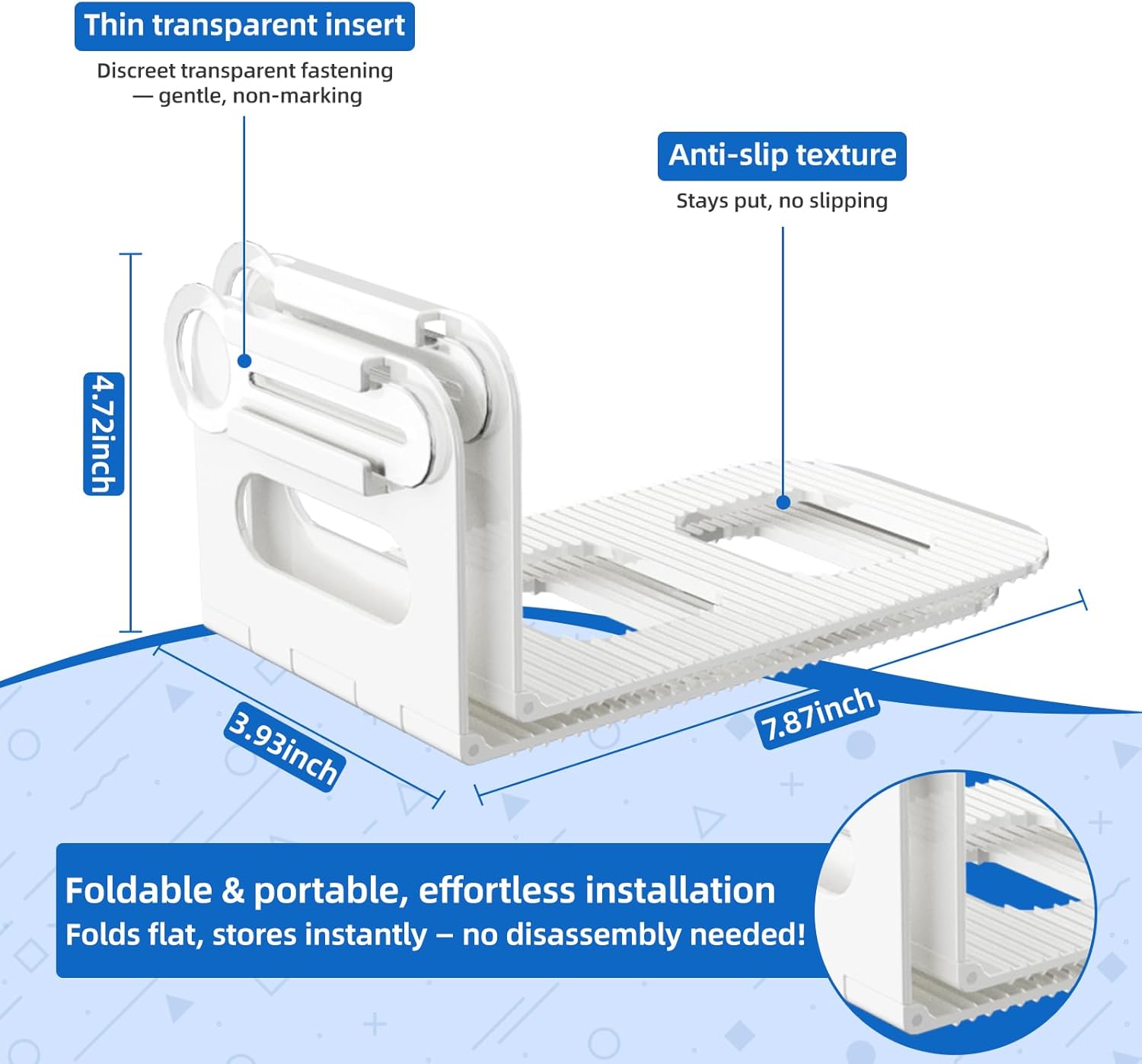 Bed Sheet Holder with Clip Universal Fit 4-Pack White