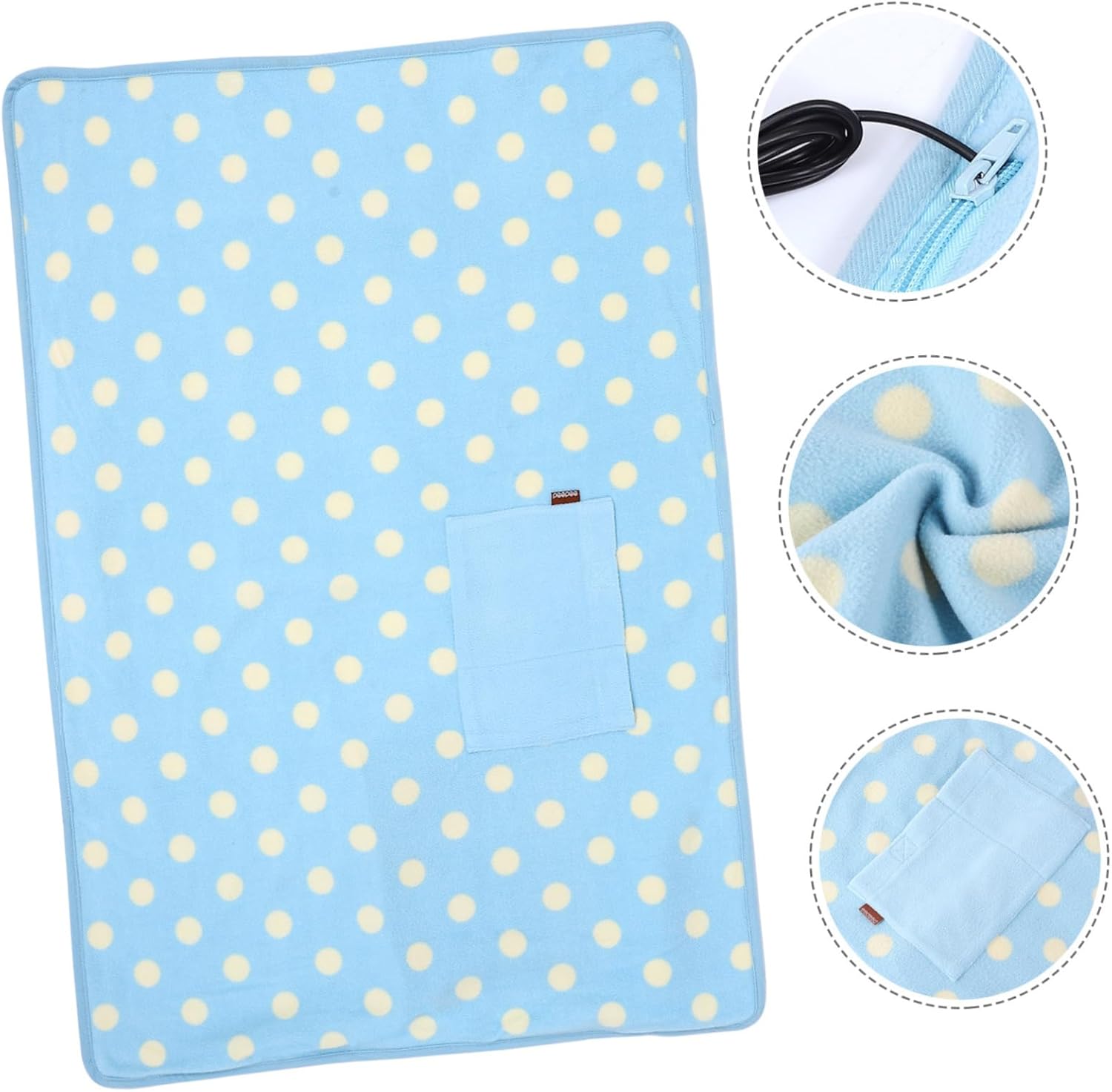 Zerodeko Electric Heated Blanket with USB Charger