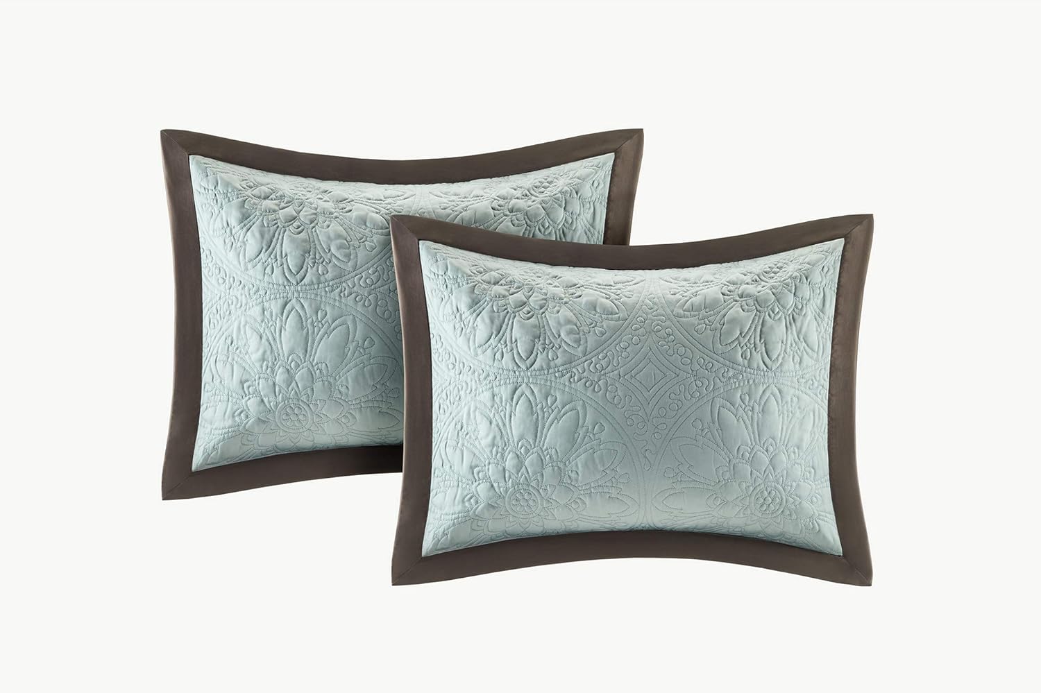 Madison Park Cozy Comforter Set Blue Queen 9 Piece
