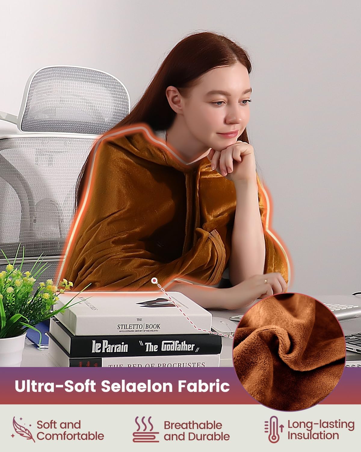 Mefine Heated Blanket for Car and Outdoor Use