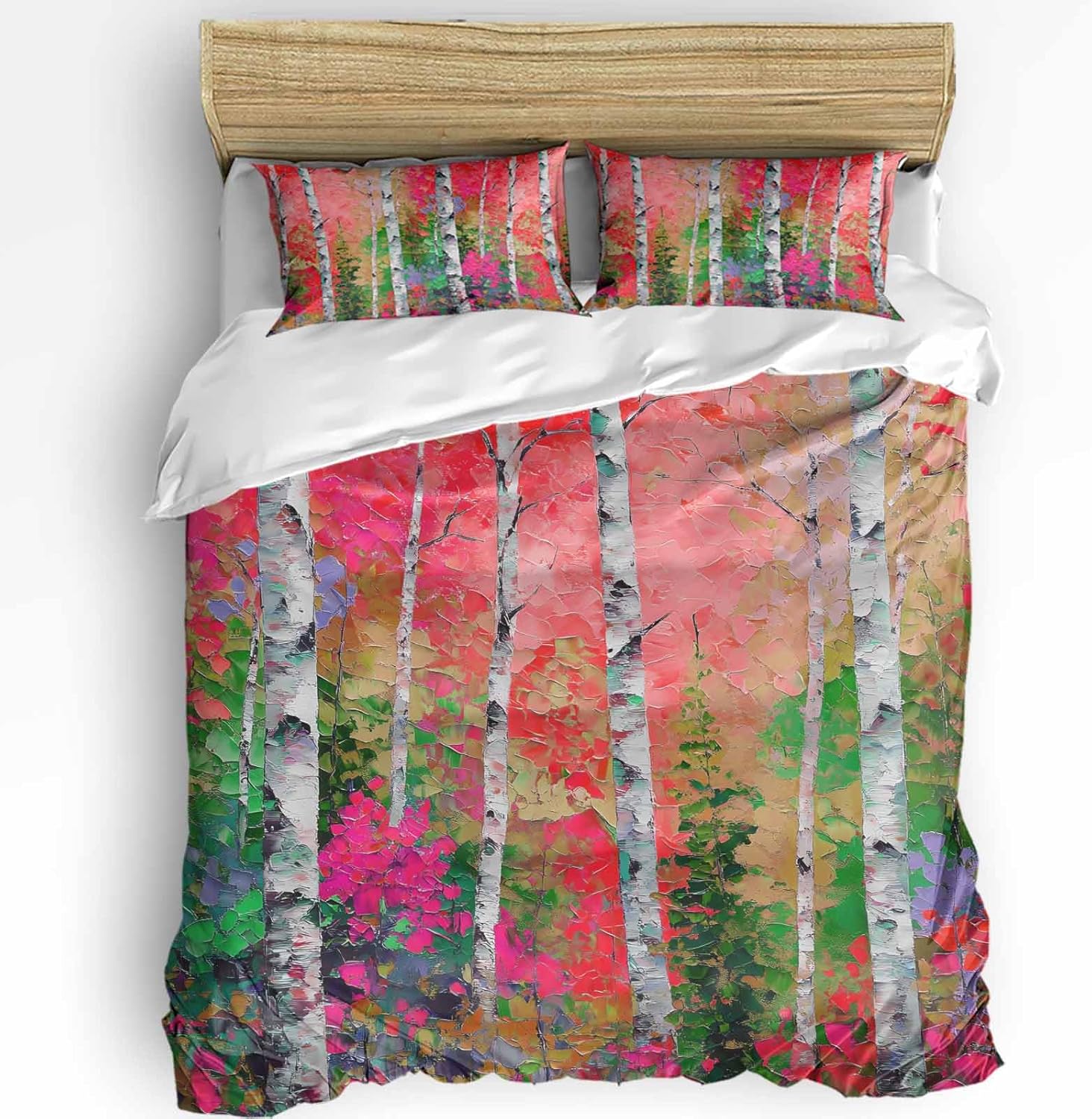 Boanket 3-Piece Queen Bedding Set with Zipper and Tie-In Pillowcases
