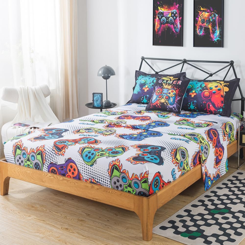 ADASMILE A S Gaming Comforter Set for Kids