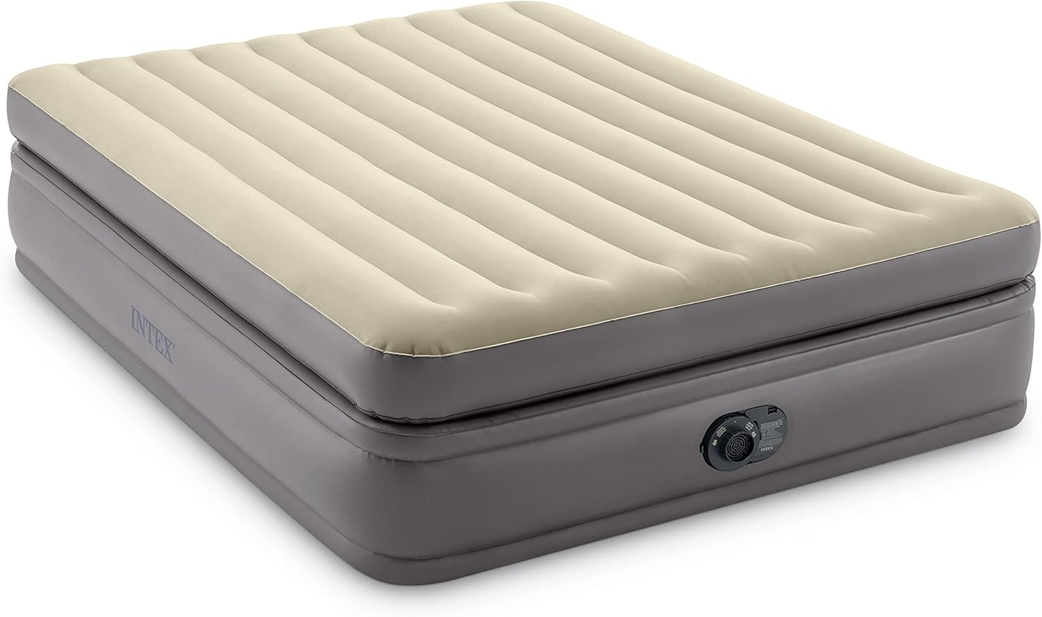 Intex Queen Prime Comfort Elevated Air Mattress with Electric Pump