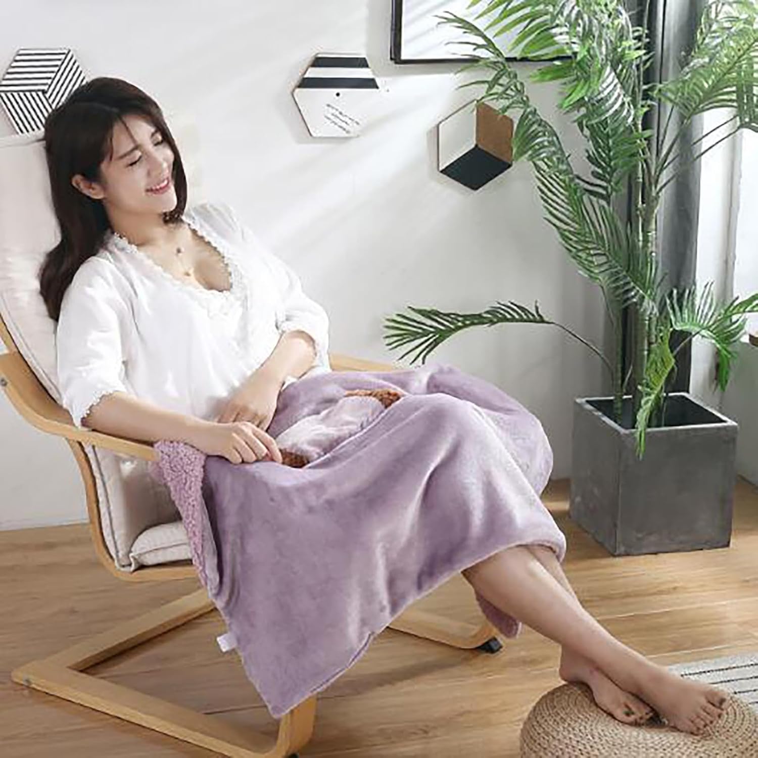 Super Soft Heated Blanket with USB Power and Overheat Protection