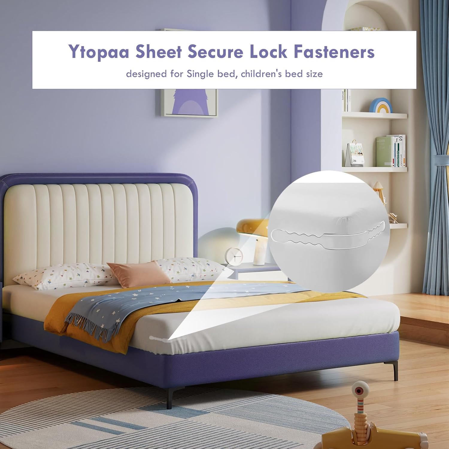 Ytopaa 4-Pack Sheet Holders Set - Grey 1