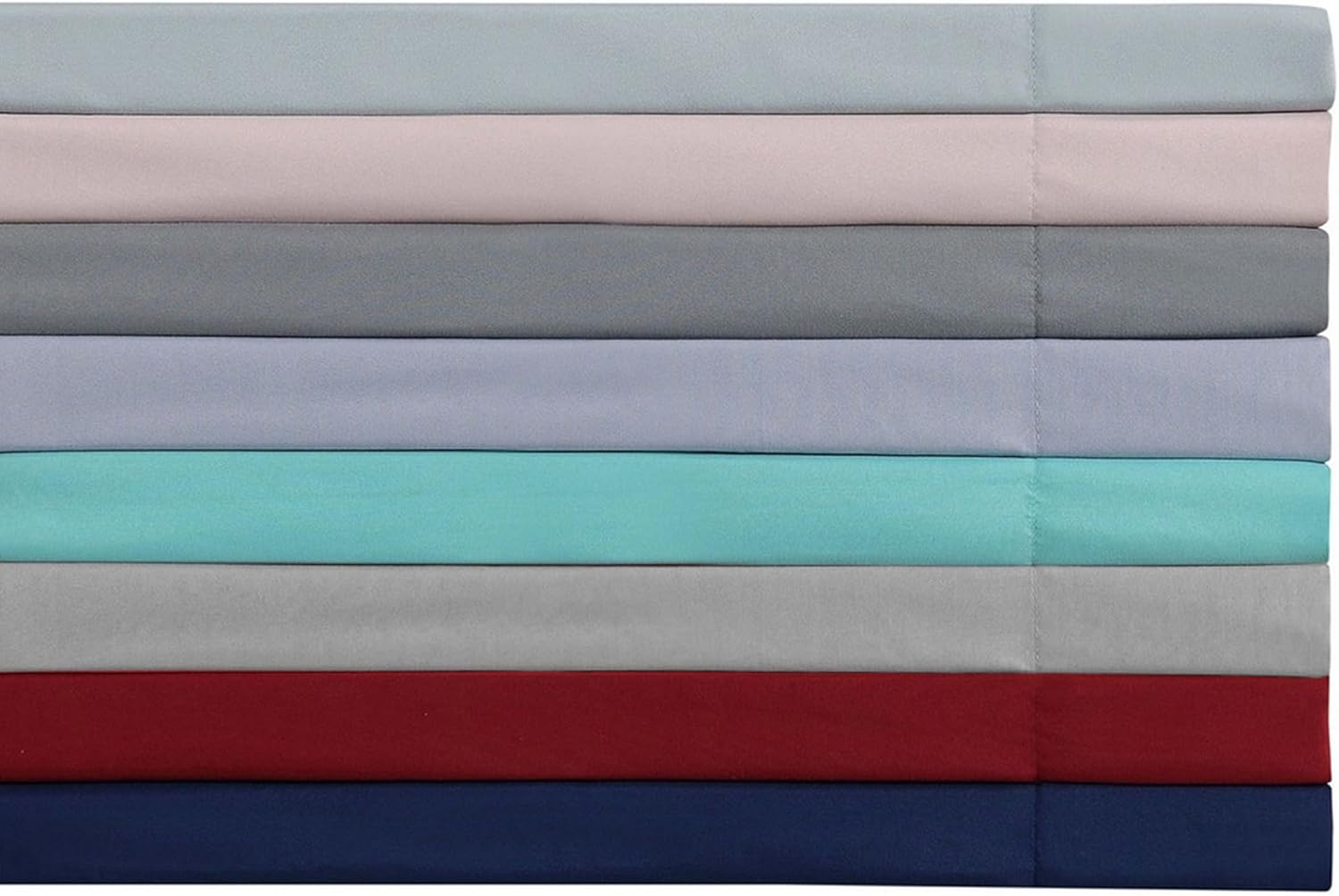 My World Solid Sheet Set Twin XL 3-Piece Red Polyester