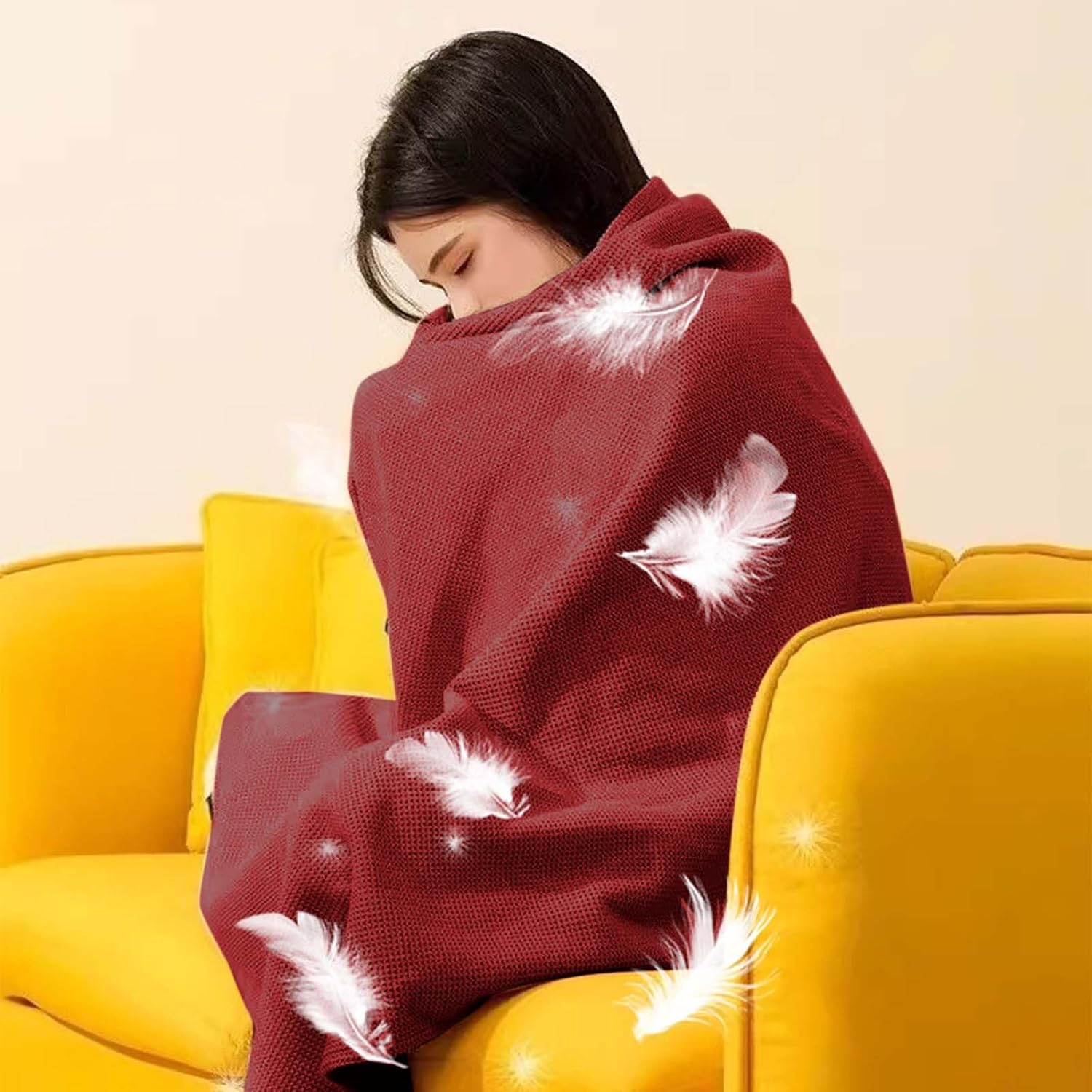 CENGNIAN Heated Shawl Wrap 3 Heat Levels USB Powered Machine Washable