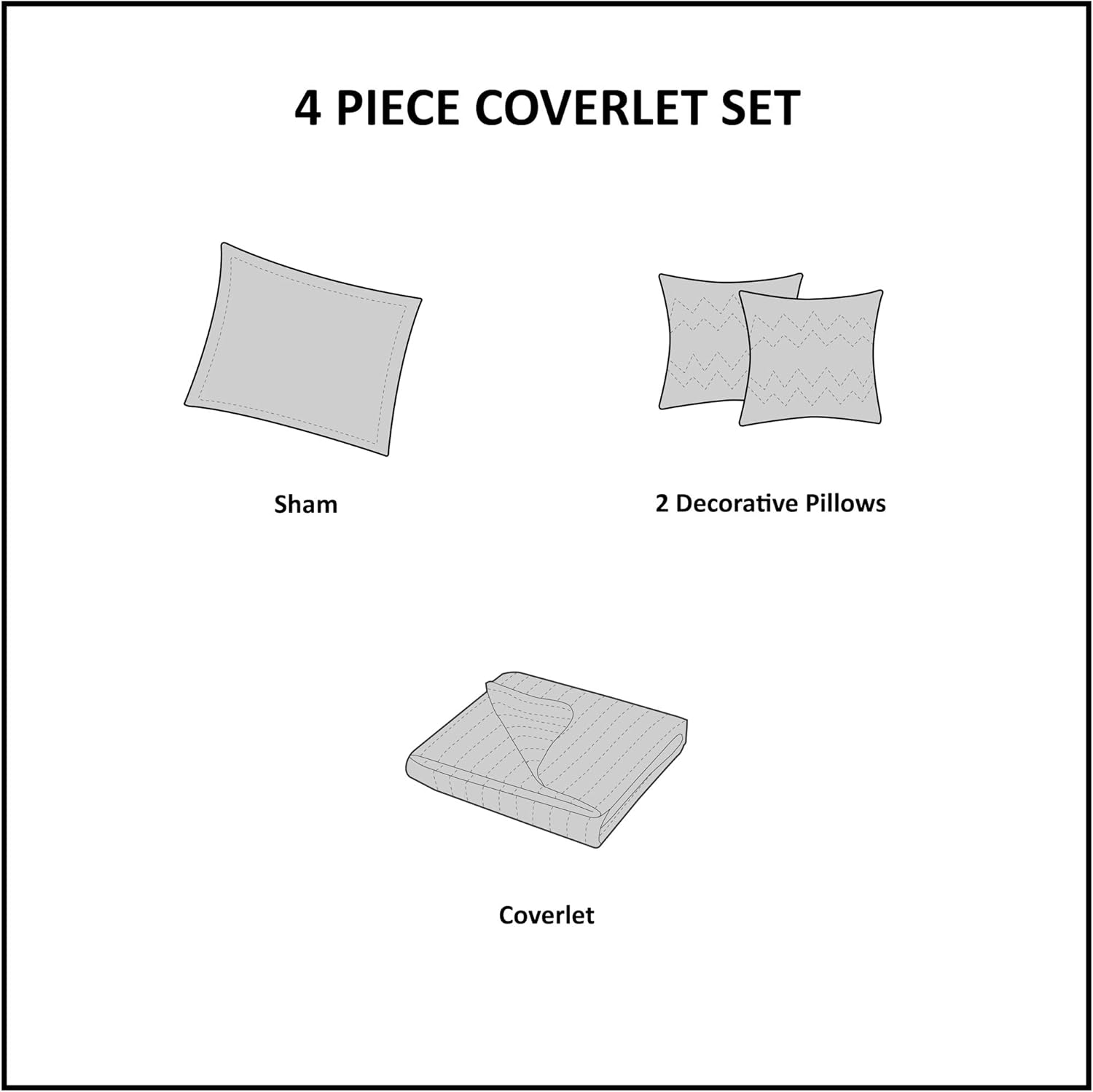 Reversible Cotton Quilt Set - Cloud Pink 4 Piece
