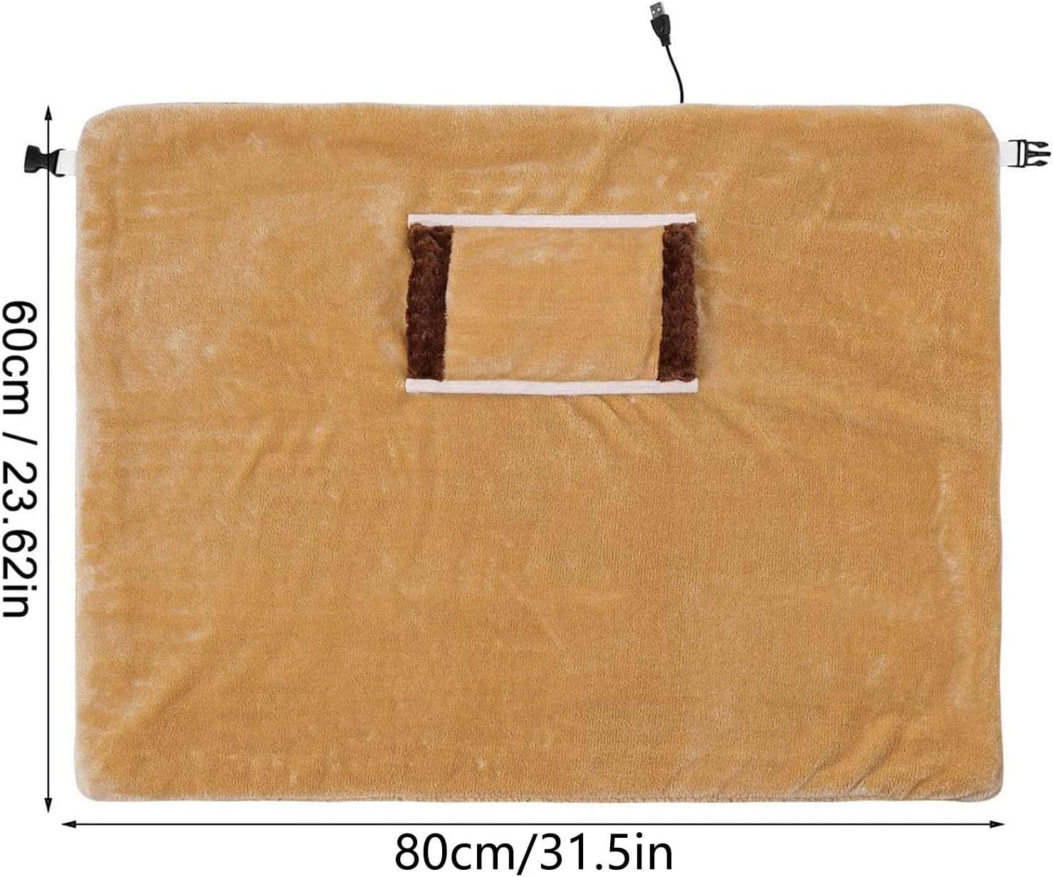Super Soft Heated Blanket with USB Power and Overheat Protection