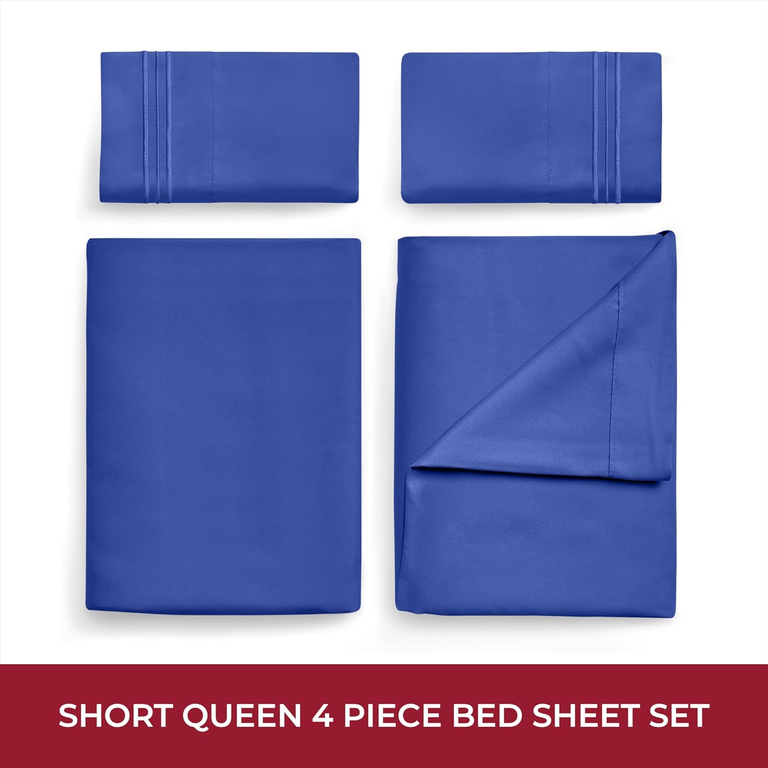 Mellanni RV Short Queen Sheets - 4 PC Hotel Luxury Sets
