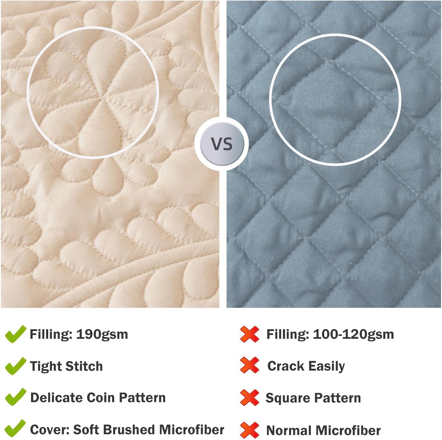 Cmfshape Oversize King Bedspread 128x120 Beige