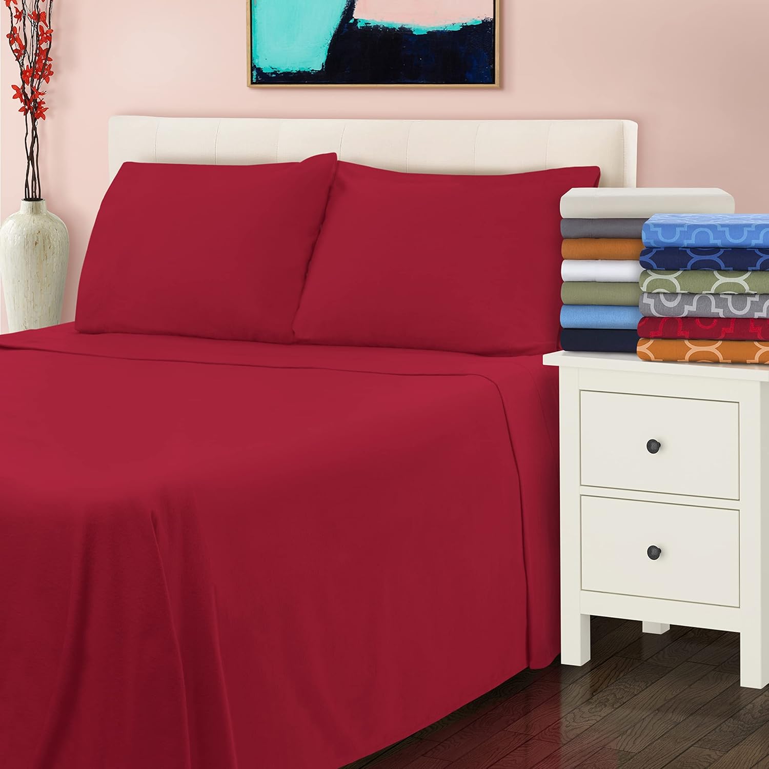 Superior Extra Soft All Season Flannel Sheet Set Sage California King