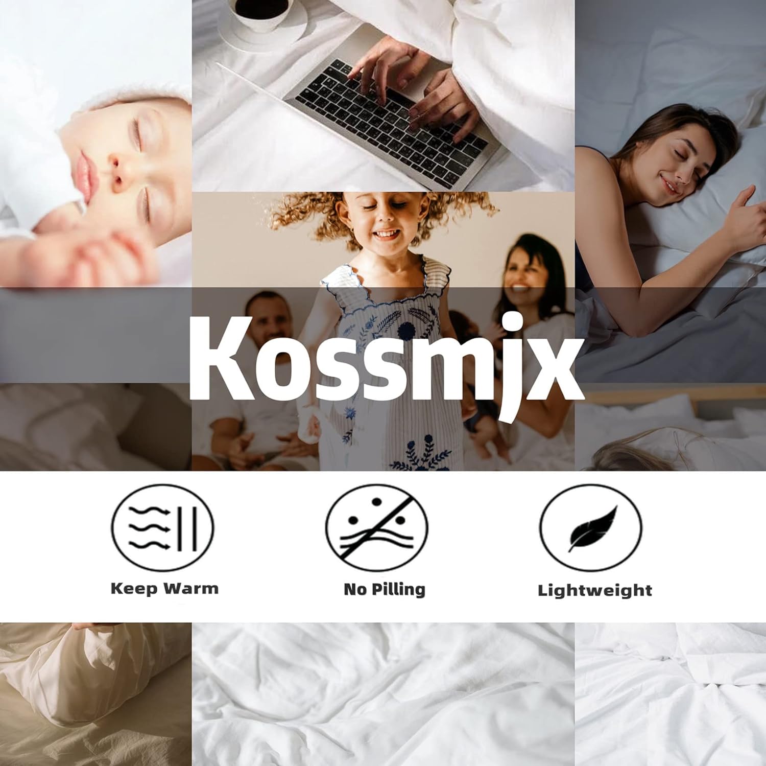 Kossmjx Cat Bedding Set Twin Size with Pillowcase