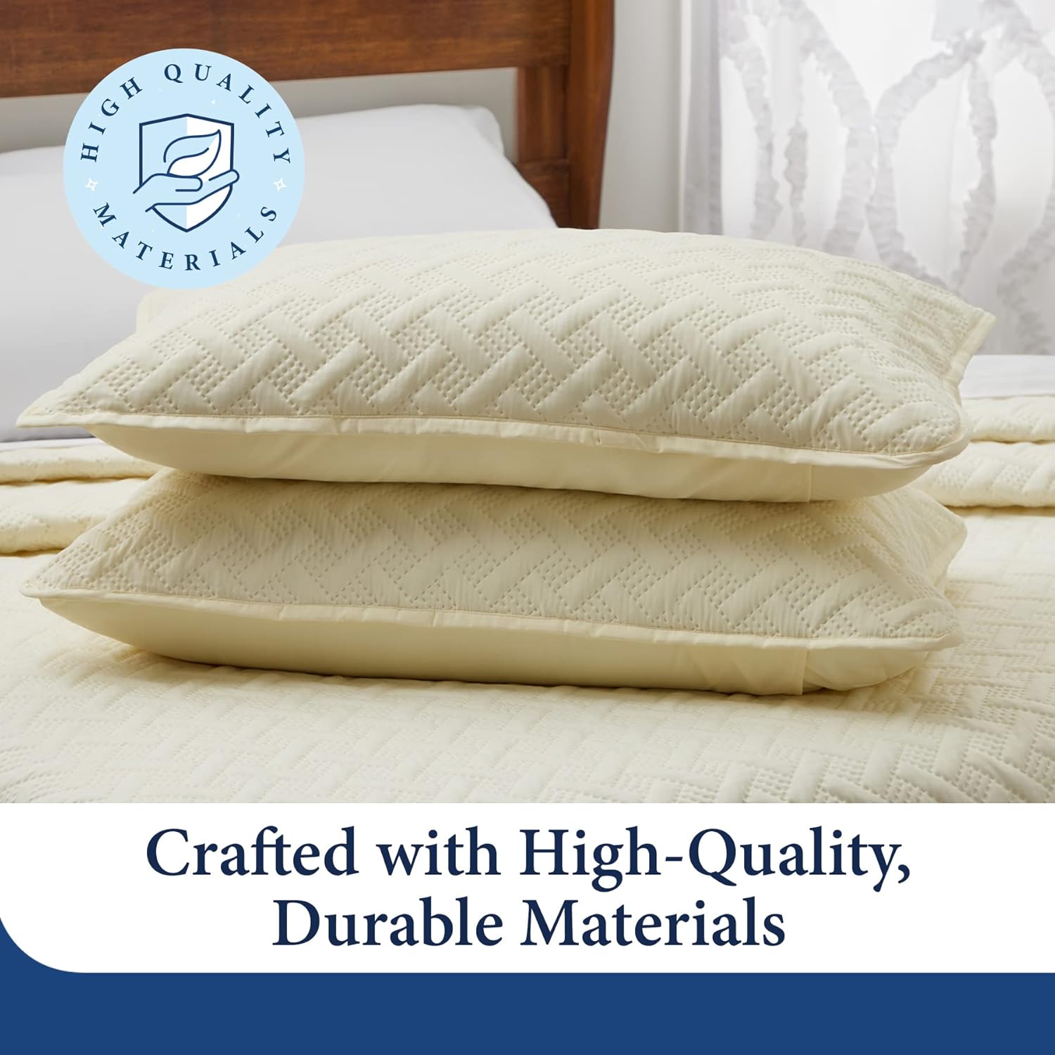 Cosy House Luxury Bamboo Rayon Quilt Set 3-Piece