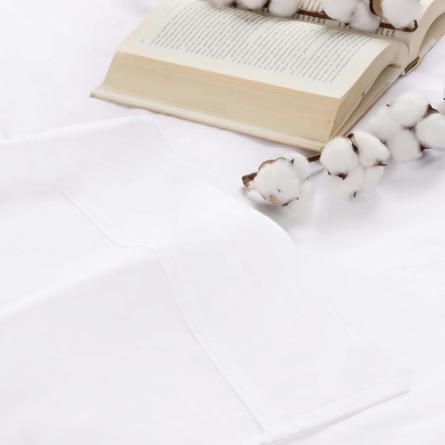 Superior Organic Cotton Deep Pocket Fitted Sheet White