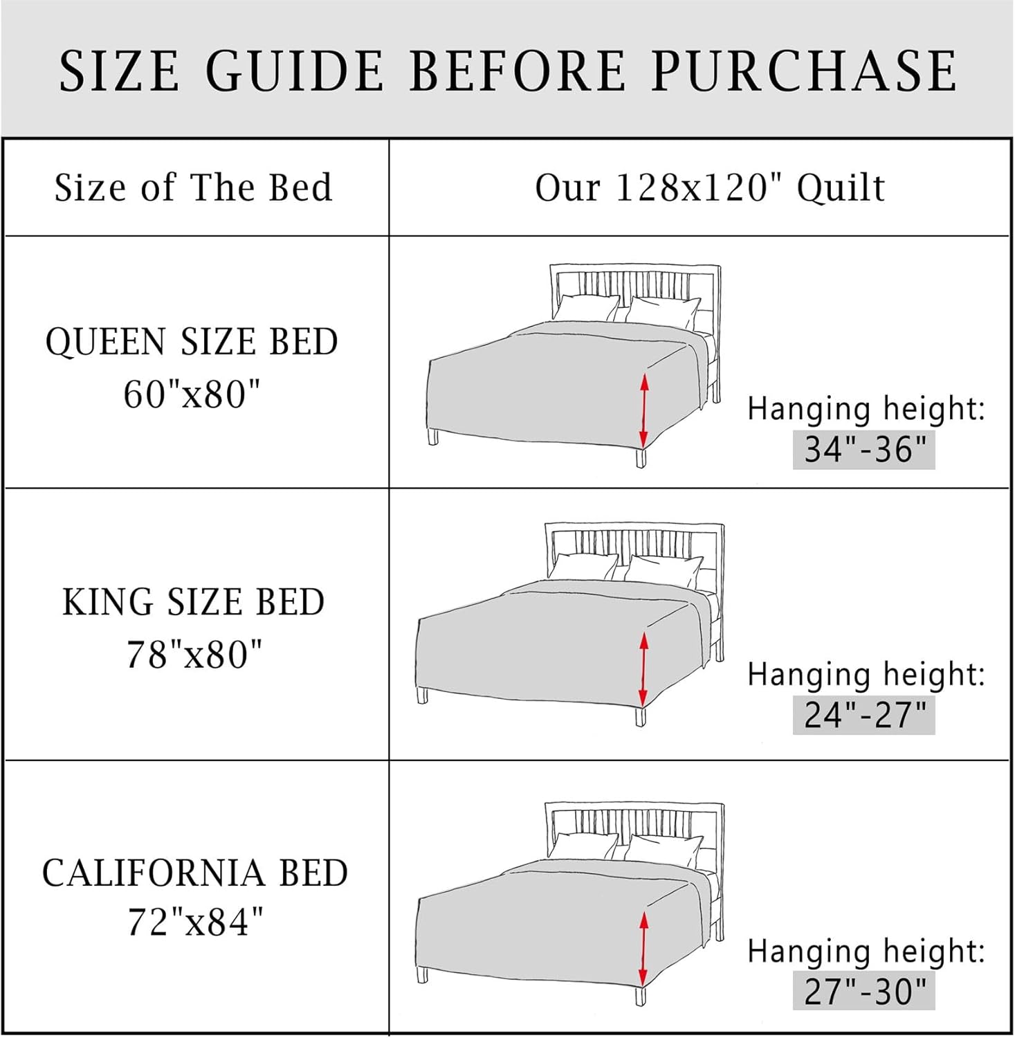Cmfshape Oversize King Bedspread 128x120 Beige