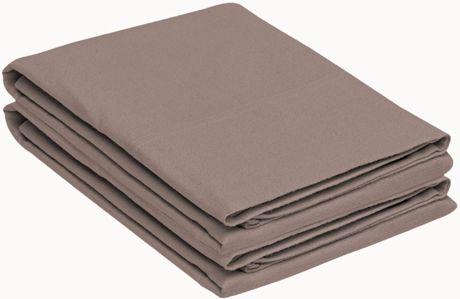 Superior Flannel Cotton Pillowcase Set - 2 Piece Standard Grey