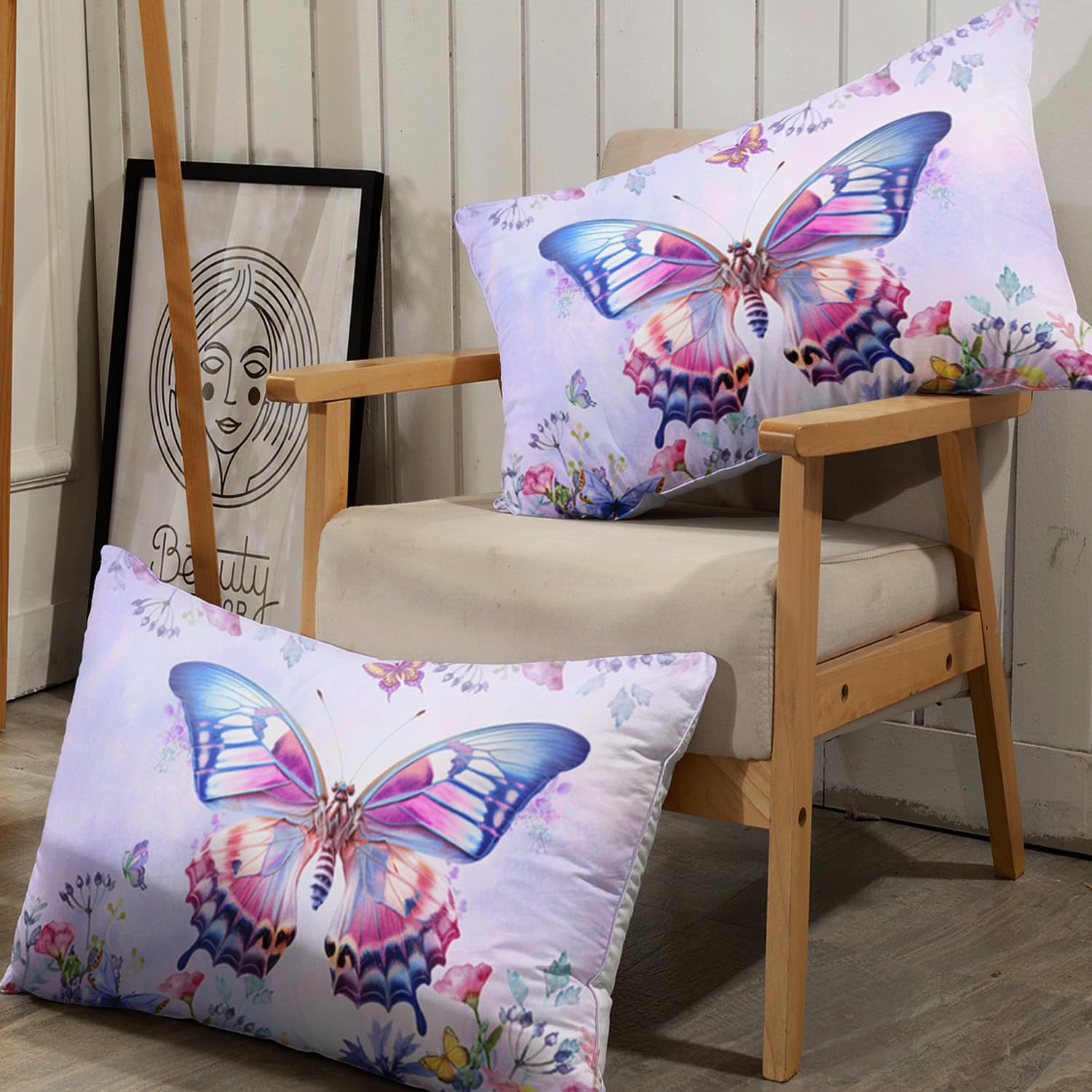 AILONEN Butterfly Fitted Sheet Set Twin XL Size