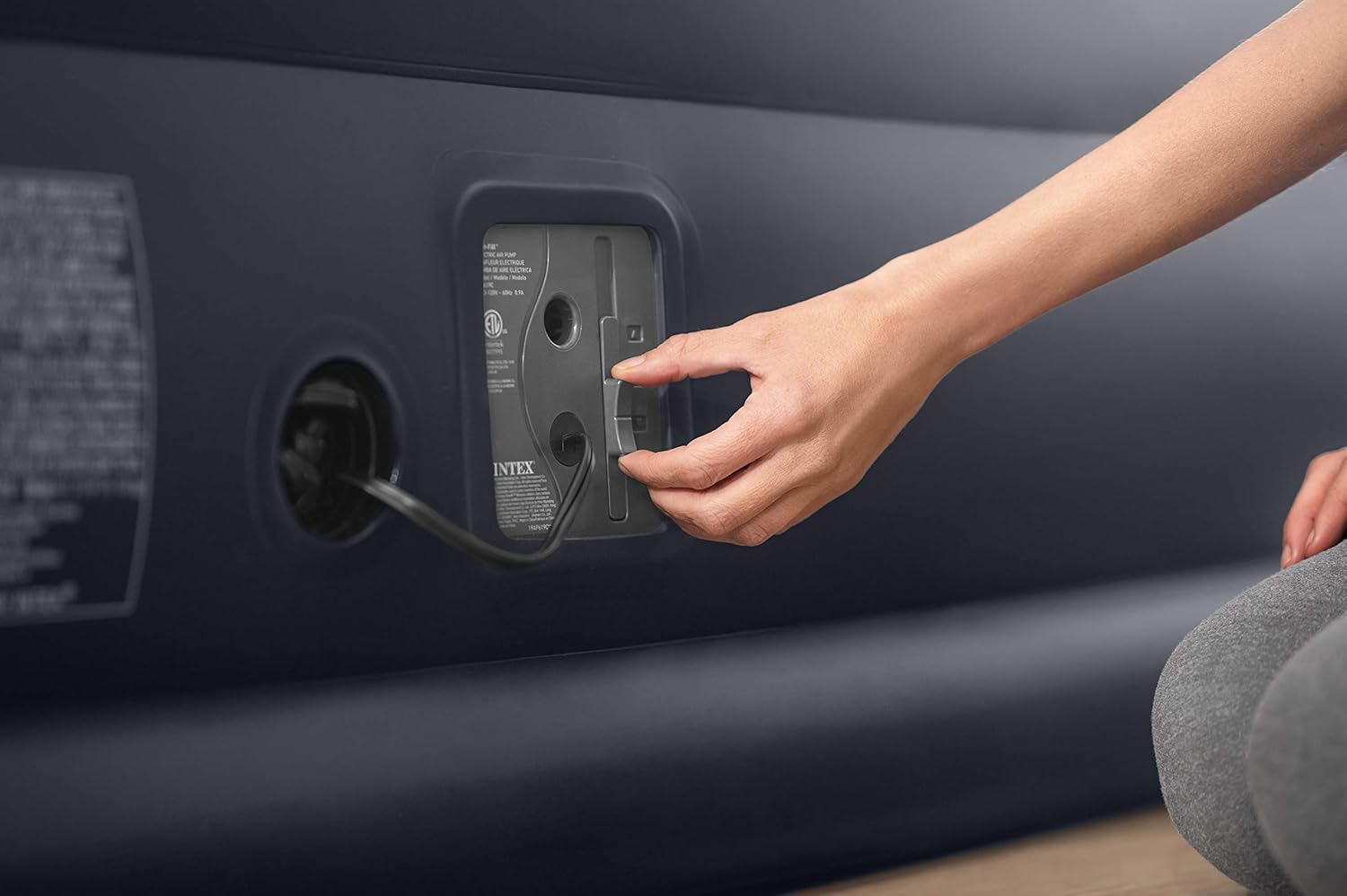 Intex Dura-Beam King Air Mattress with Built-In Pump