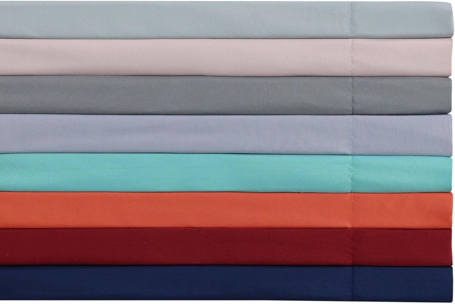 My World Solid Sheet Set Twin XL 3-Piece Red Polyester