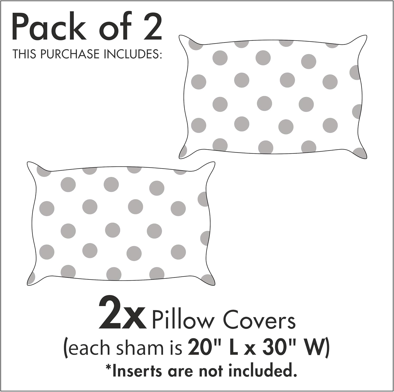 Ambesonne Christmas Pillow Sham Set of 2 Modern Abstract Pine Trees Dotted Print