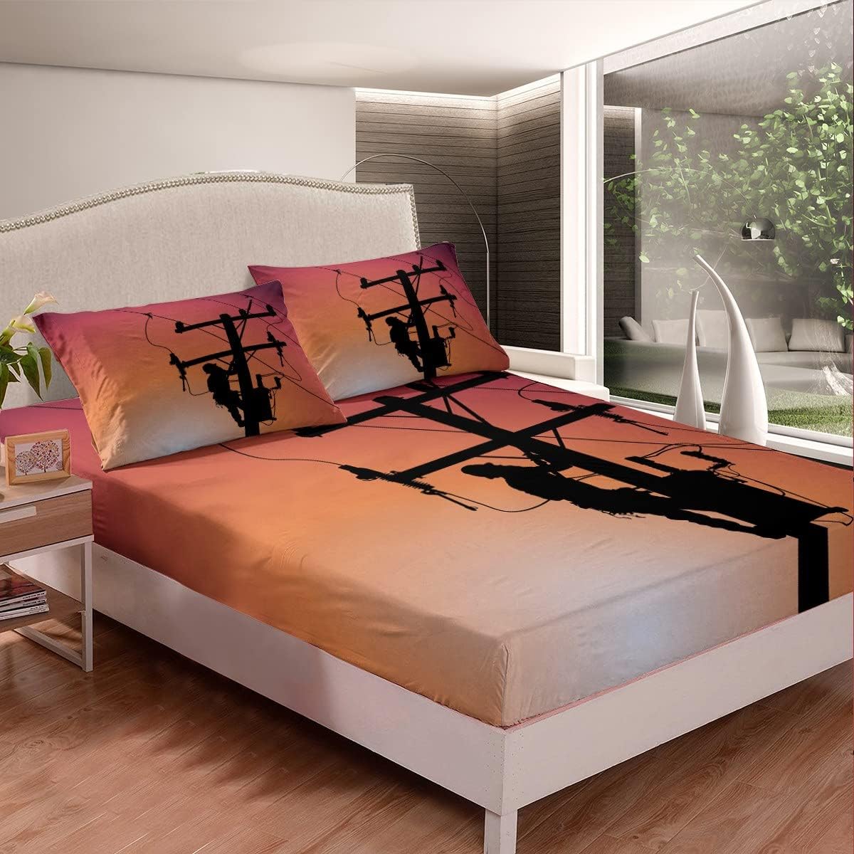 Erosebridal Boys Lineman Sheet Set Twin Size