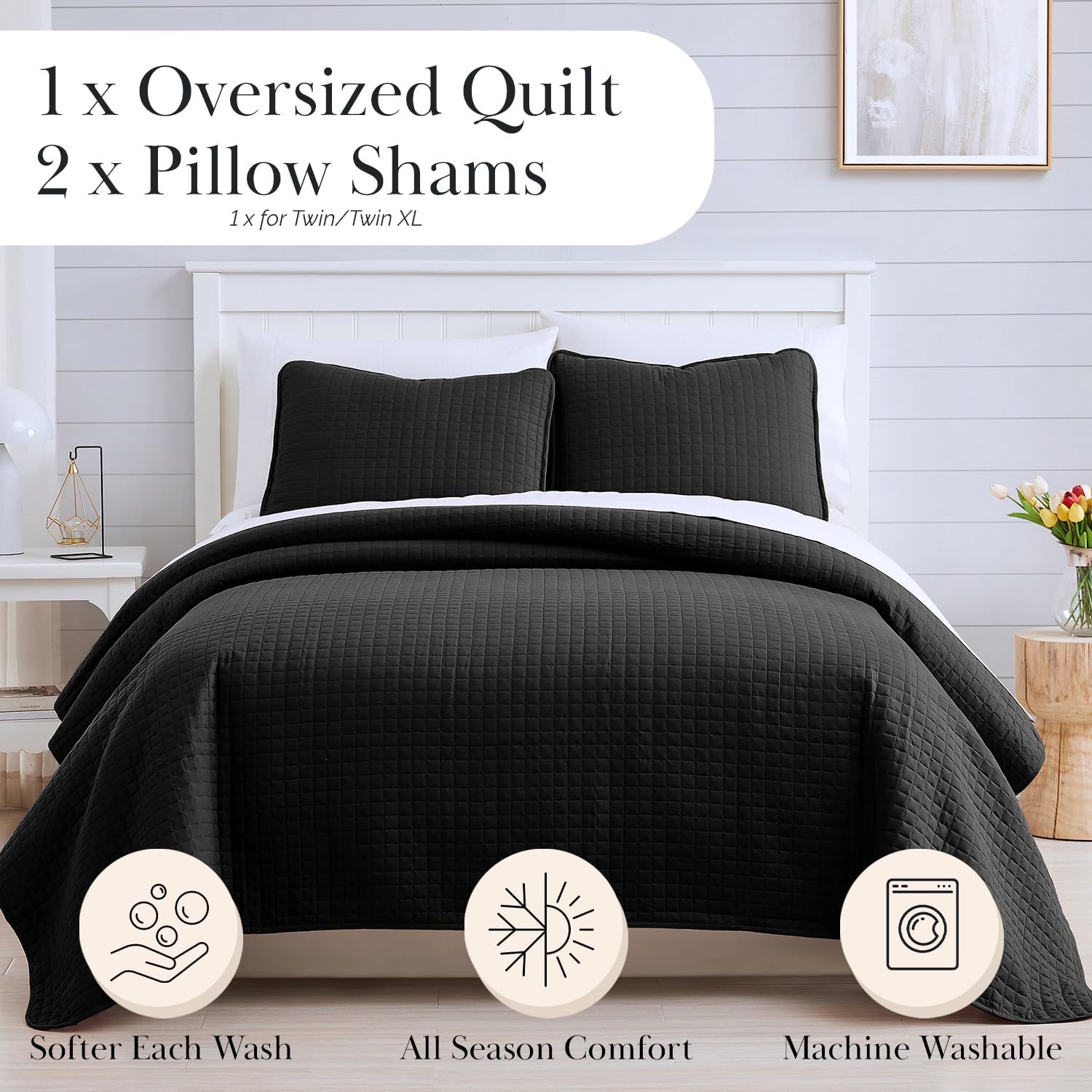 Southshore Fine Living Twin XL Quilt Comforter Set