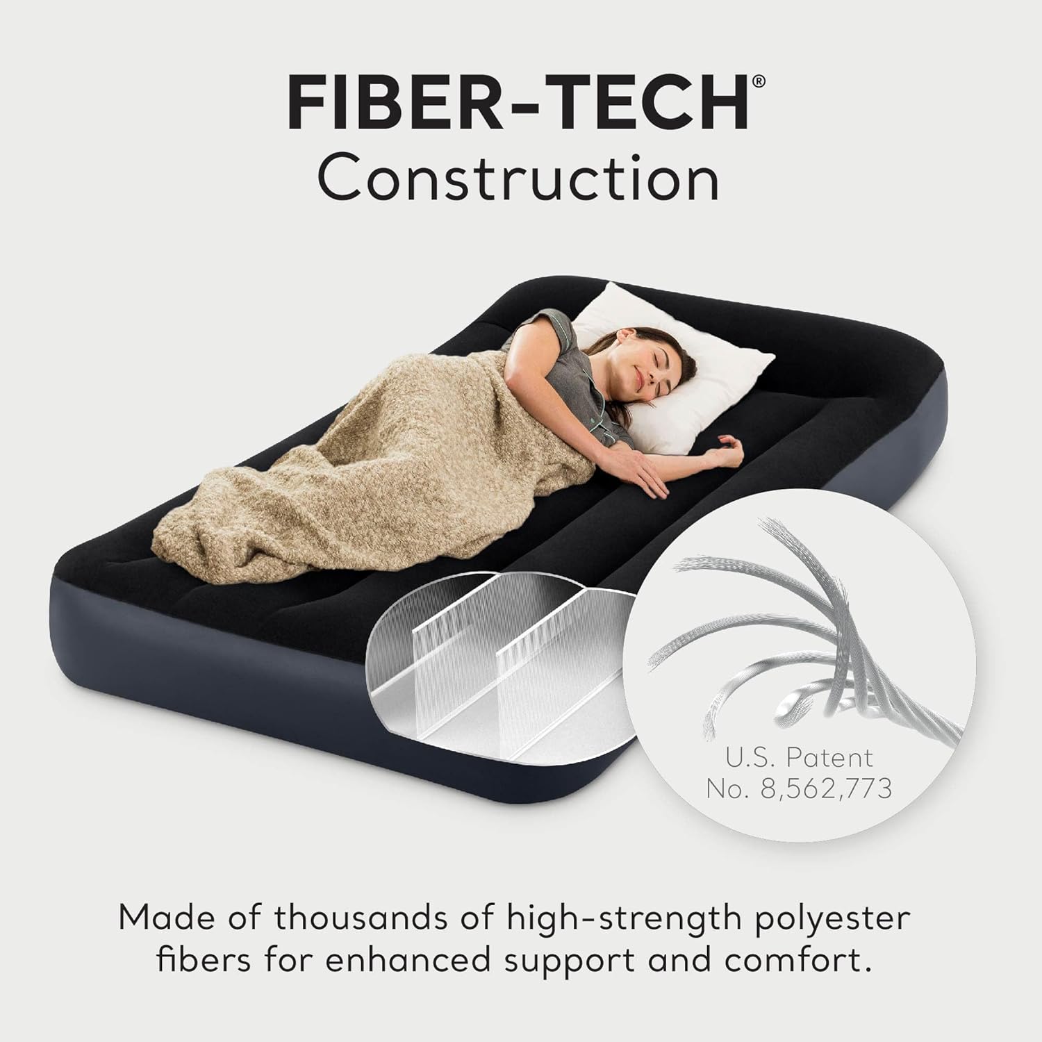 Intex Dura Beam Pillow Rest Air Mattress 3 Pack