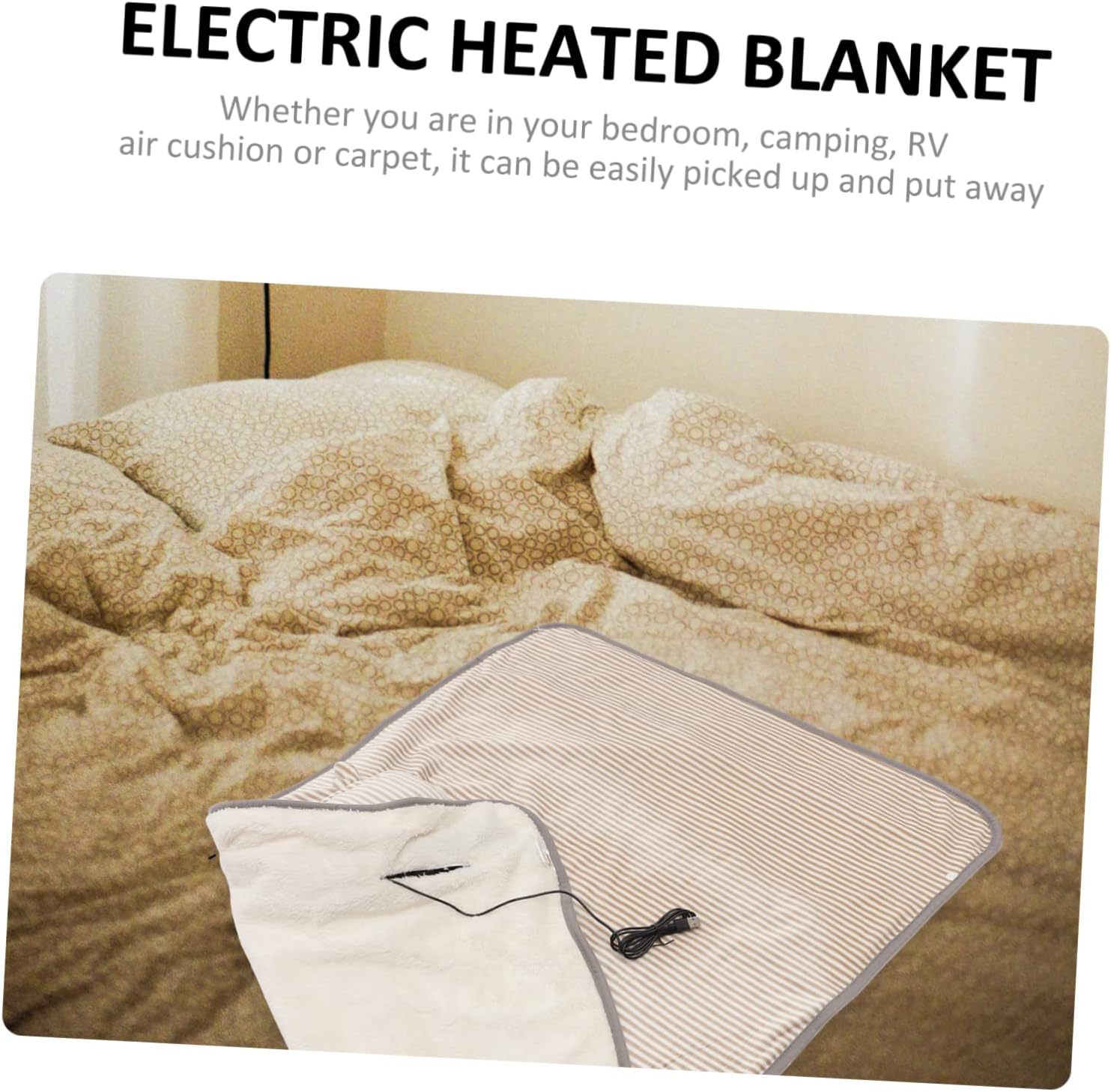 WHAMVOX USB Reusable Electric Heated Blanket