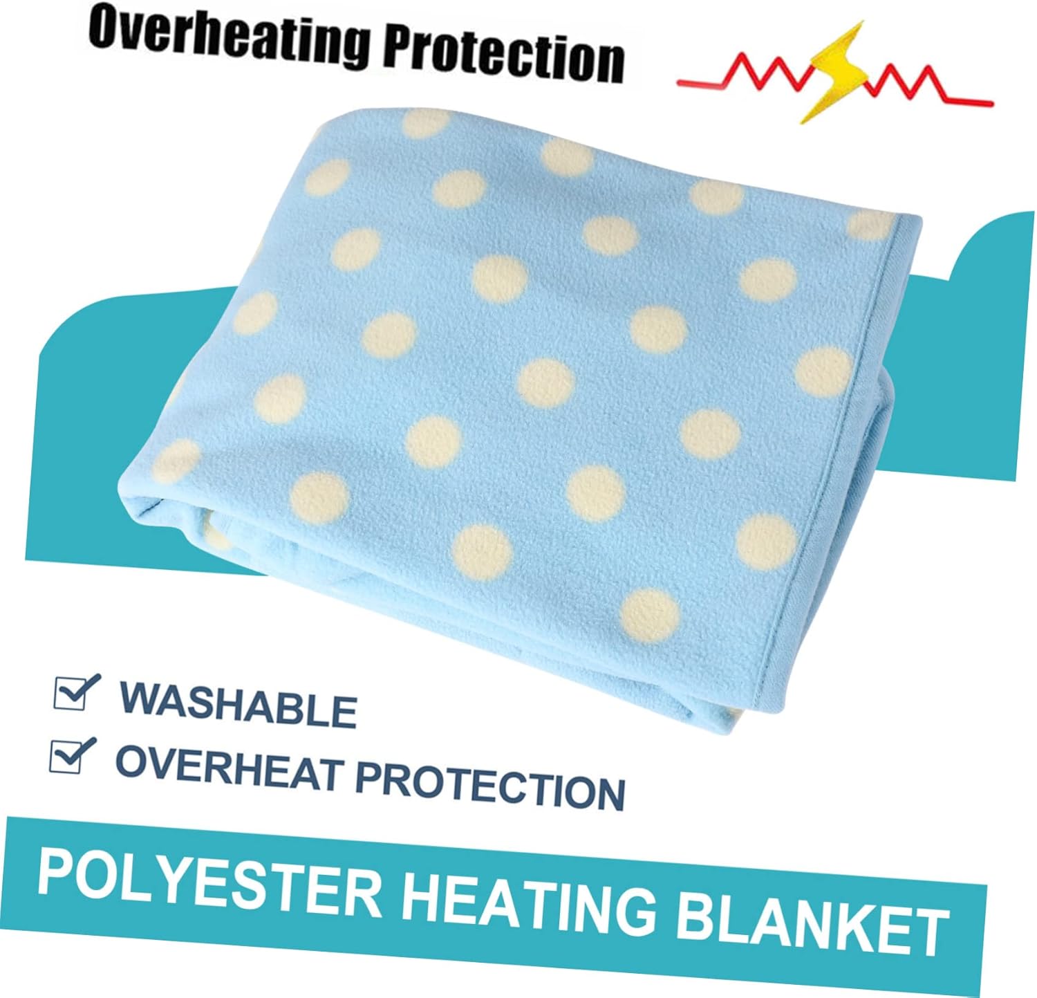 Zerodeko Electric Heated Blanket with USB Charger
