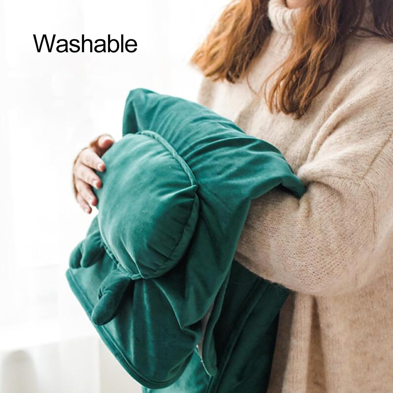 Clinmday Heating Blanket with Warm Pocket and USB Charging
