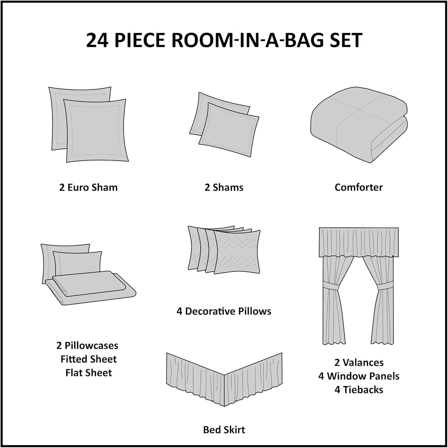 Madison Park Delaney 24-Piece Comforter Set 1
