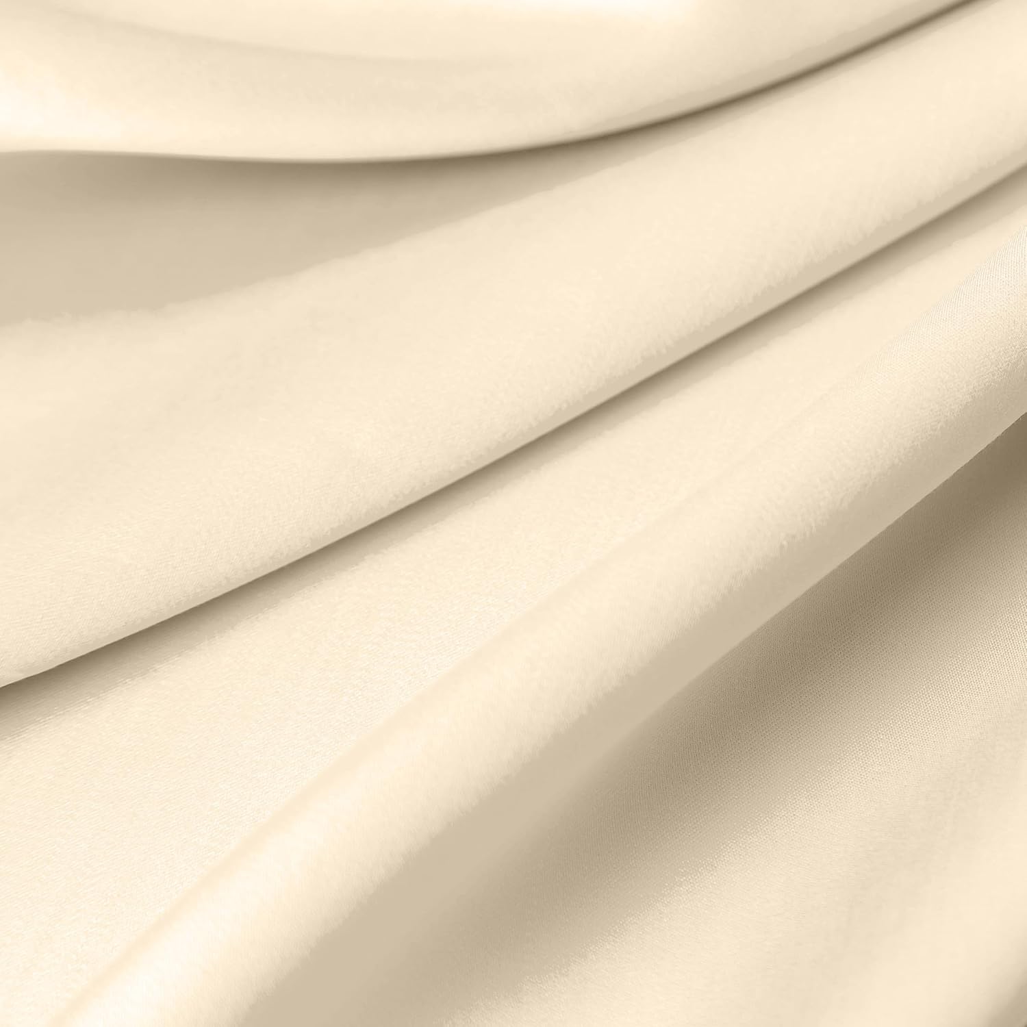 FRESH IDEAS Cotton Bed Skirt Twin 15 Drop Ivory