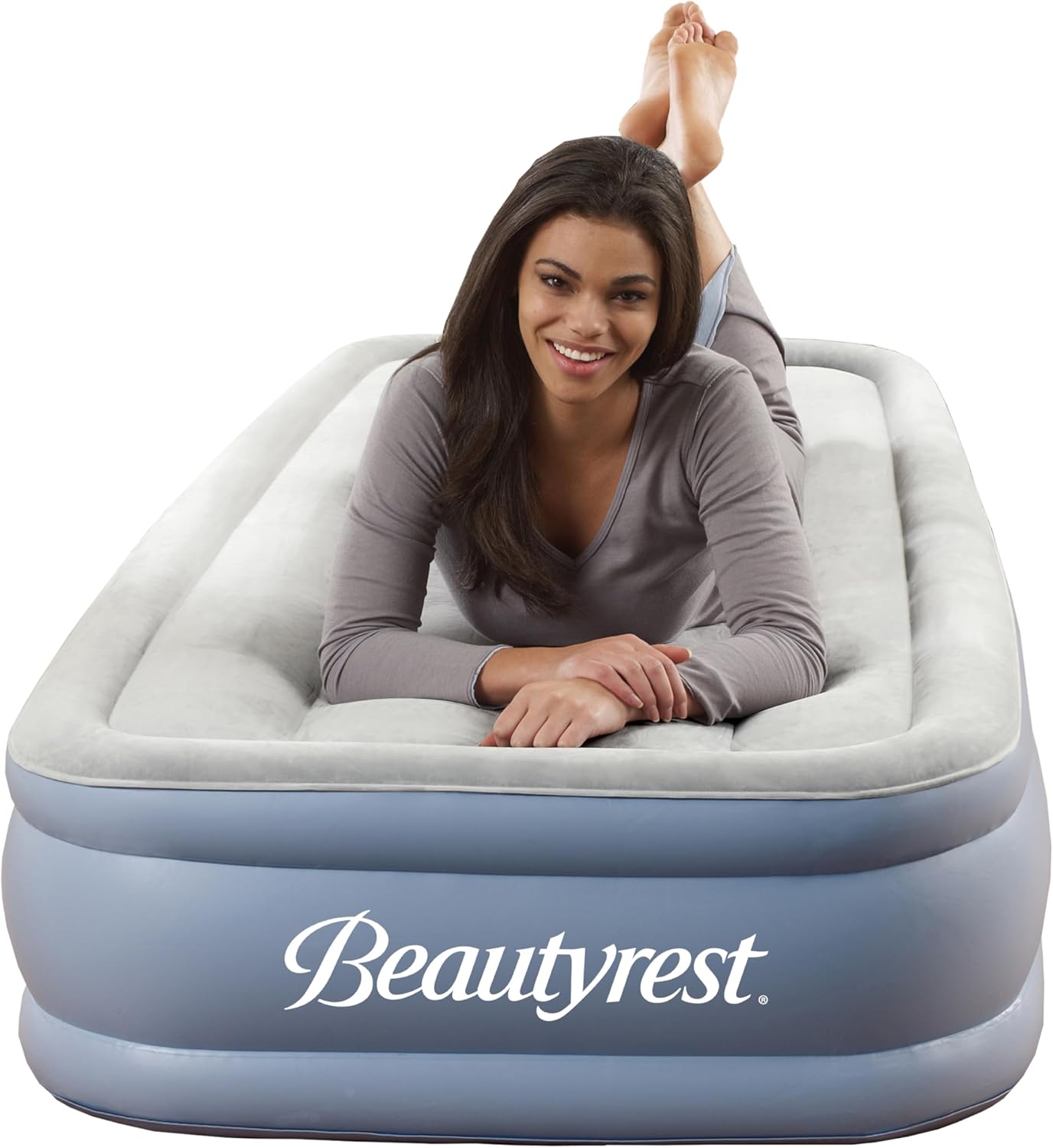 Beautyrest 17 Inch Twin Air Mattress with Pump and Edge Support