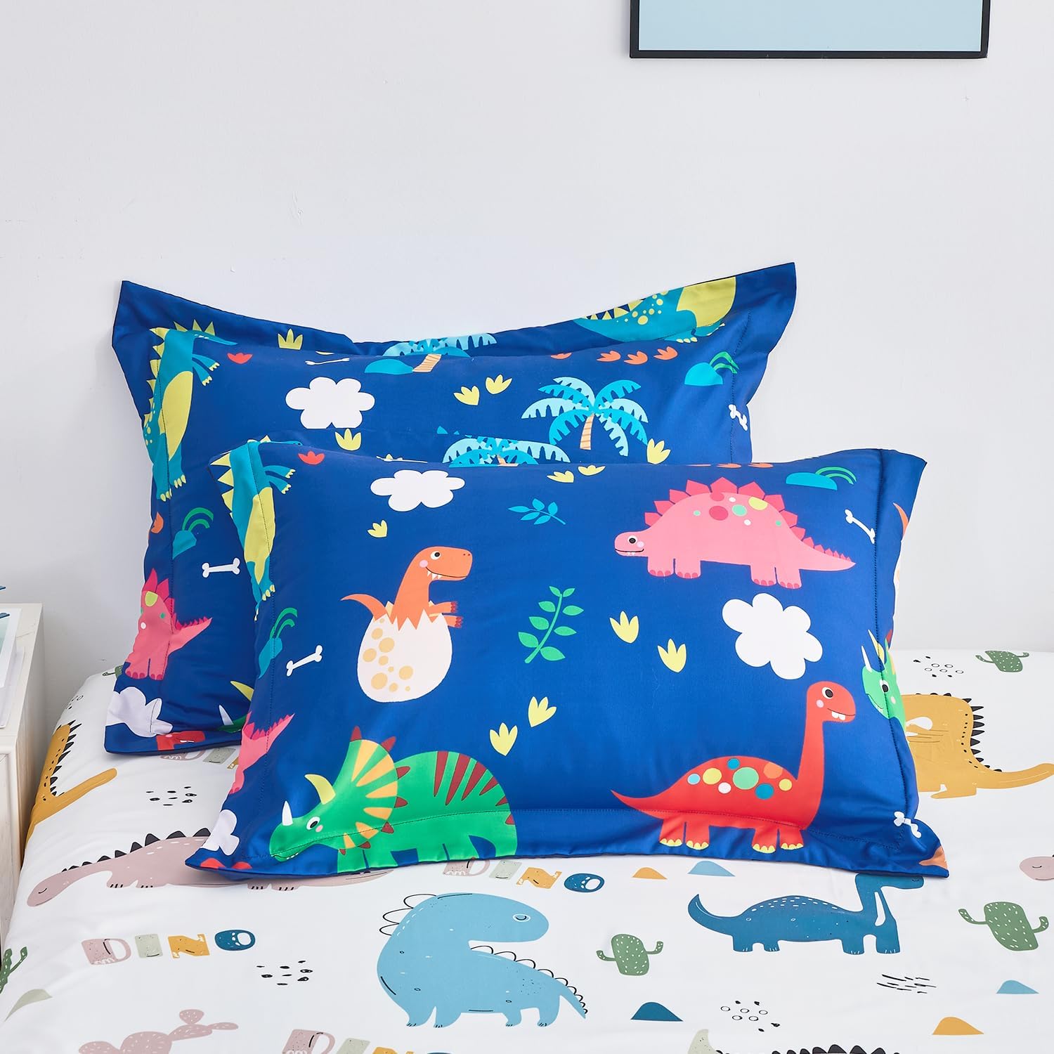 Wajade 7 Piece Dinosaur Comforter Set for Kids