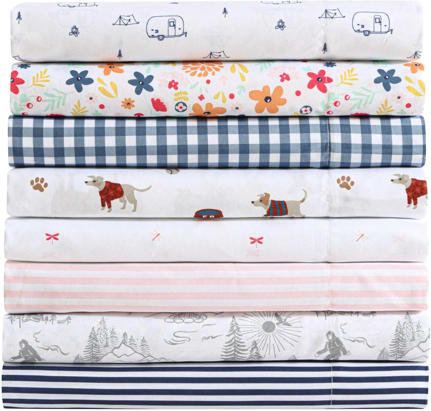 Eddie Bauer Kids Twin XL Sheets with Sham Stain-Resistant and Super Soft
