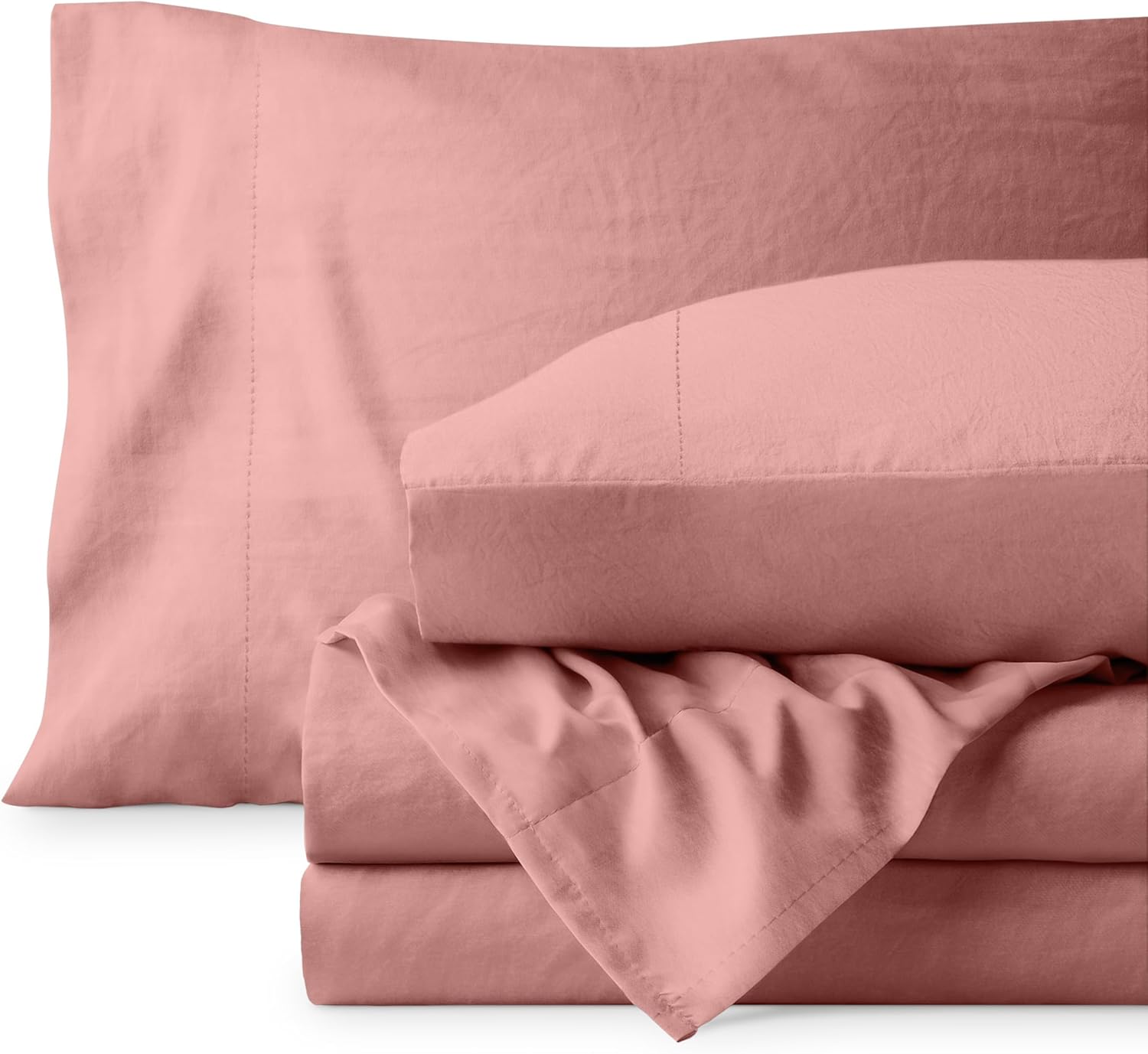Bare Home Ultra Soft Sandwashed Full Sheet Set 1