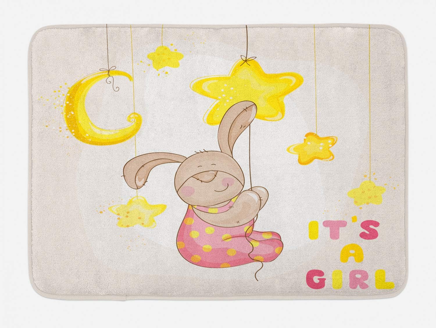 Ambesonne Moon Bath Mat Plush Non-Slip