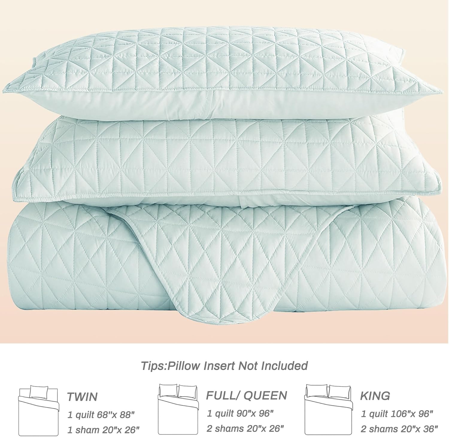 Exclusivo Mezcla King Size Quilt Set with Grid Pattern
