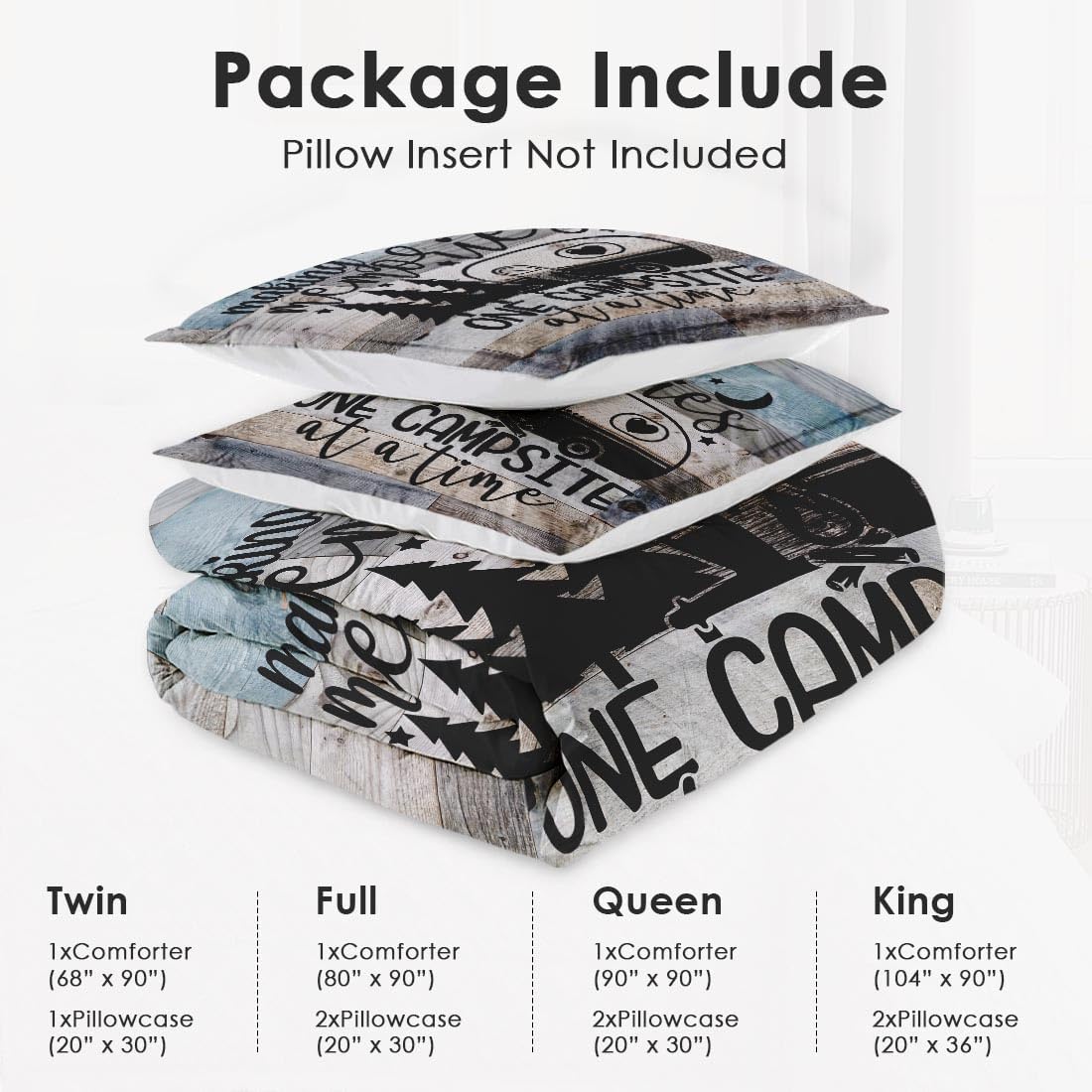 WeCozy Queen Comforter Set with 2 Pillowcases