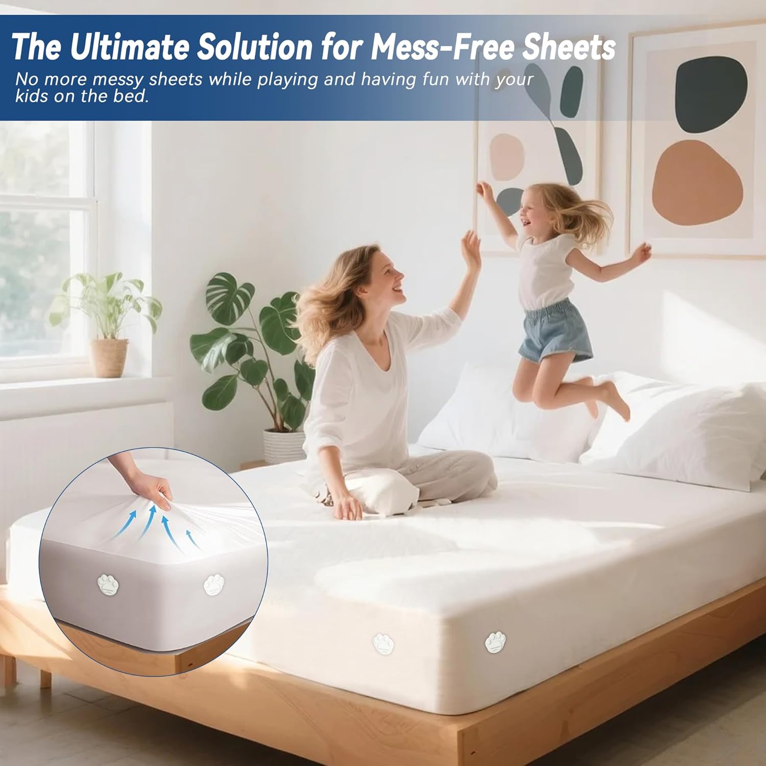 GOVIICTRICH Bed Sheet Corner Holders - Heavy Duty Sheet Locks