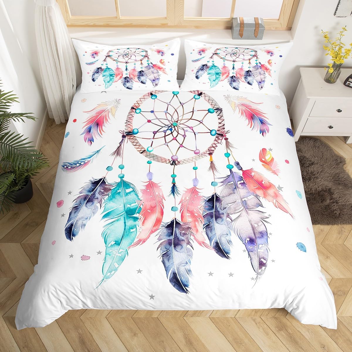 Feelyou Dreamcatcher Duvet Cover Set Boho Style