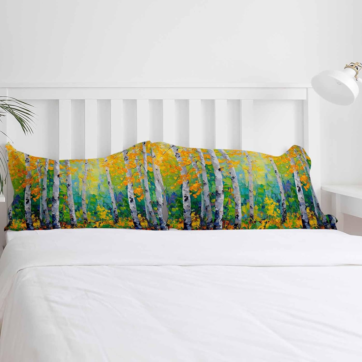 3 Piece Queen Duvet Set with Zipper Yellow Leaves Design