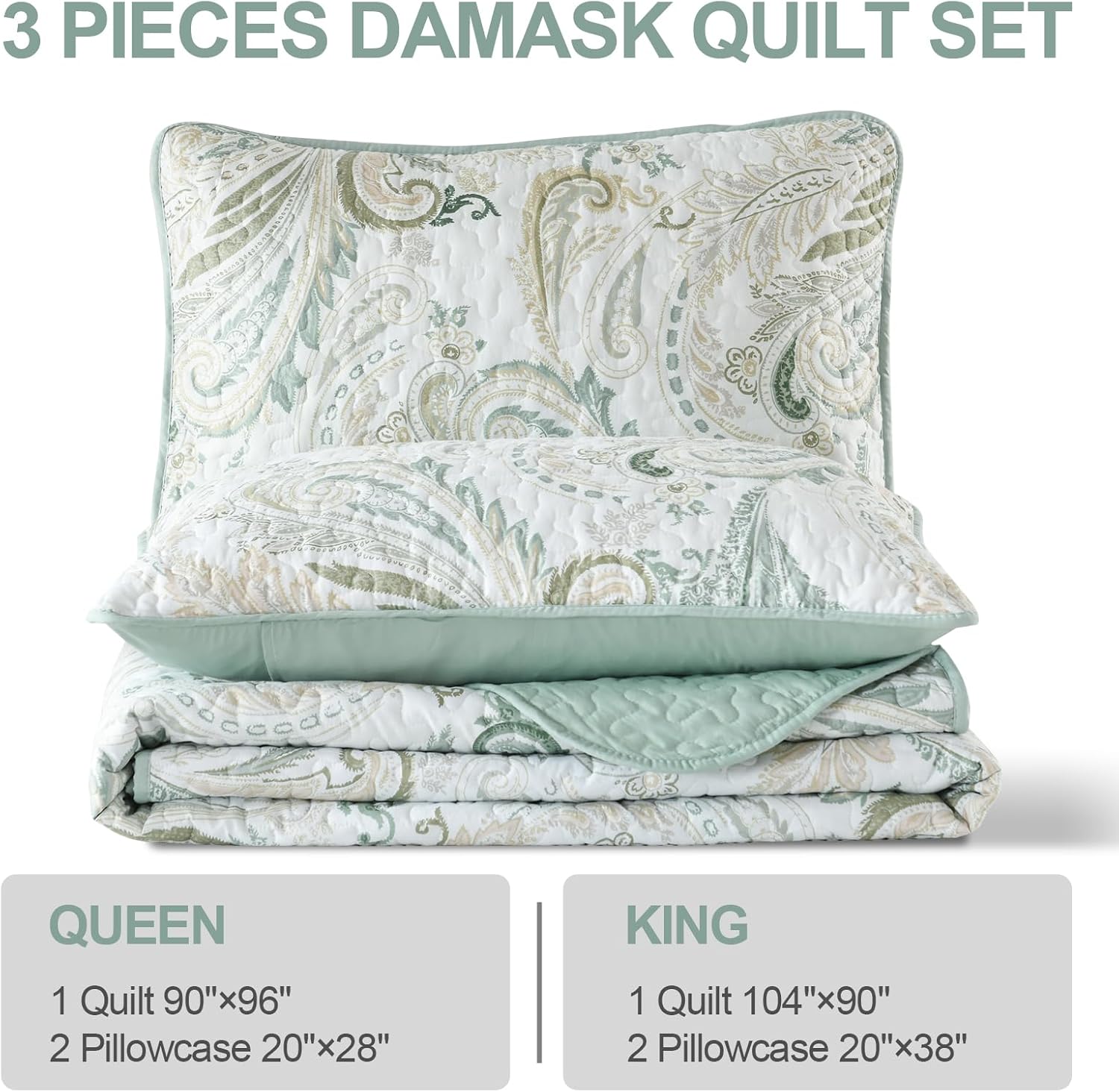 WONGS BEDDING Boho Quilt Set King Size 1