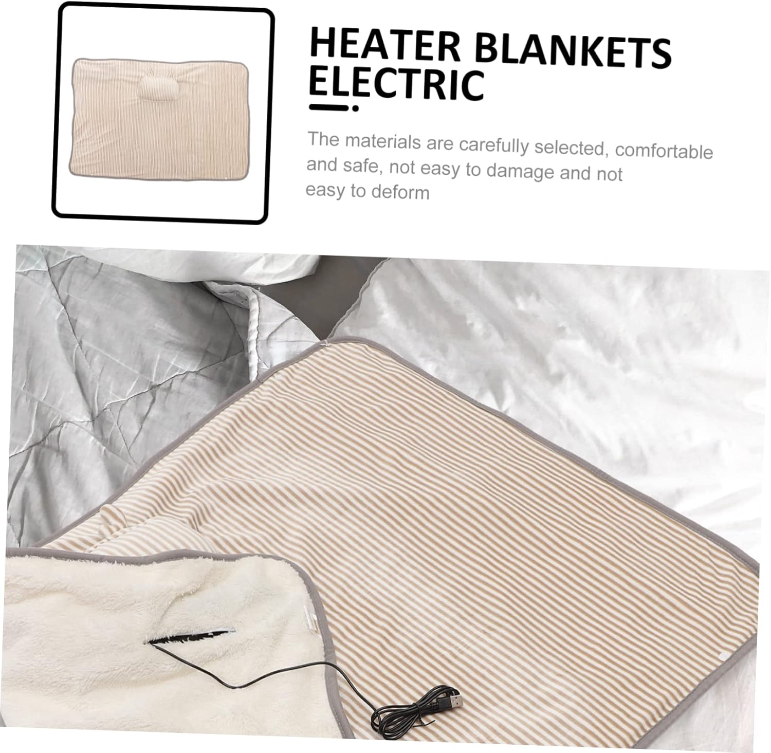 Amosfun USB Portable Electric Heated Blanket
