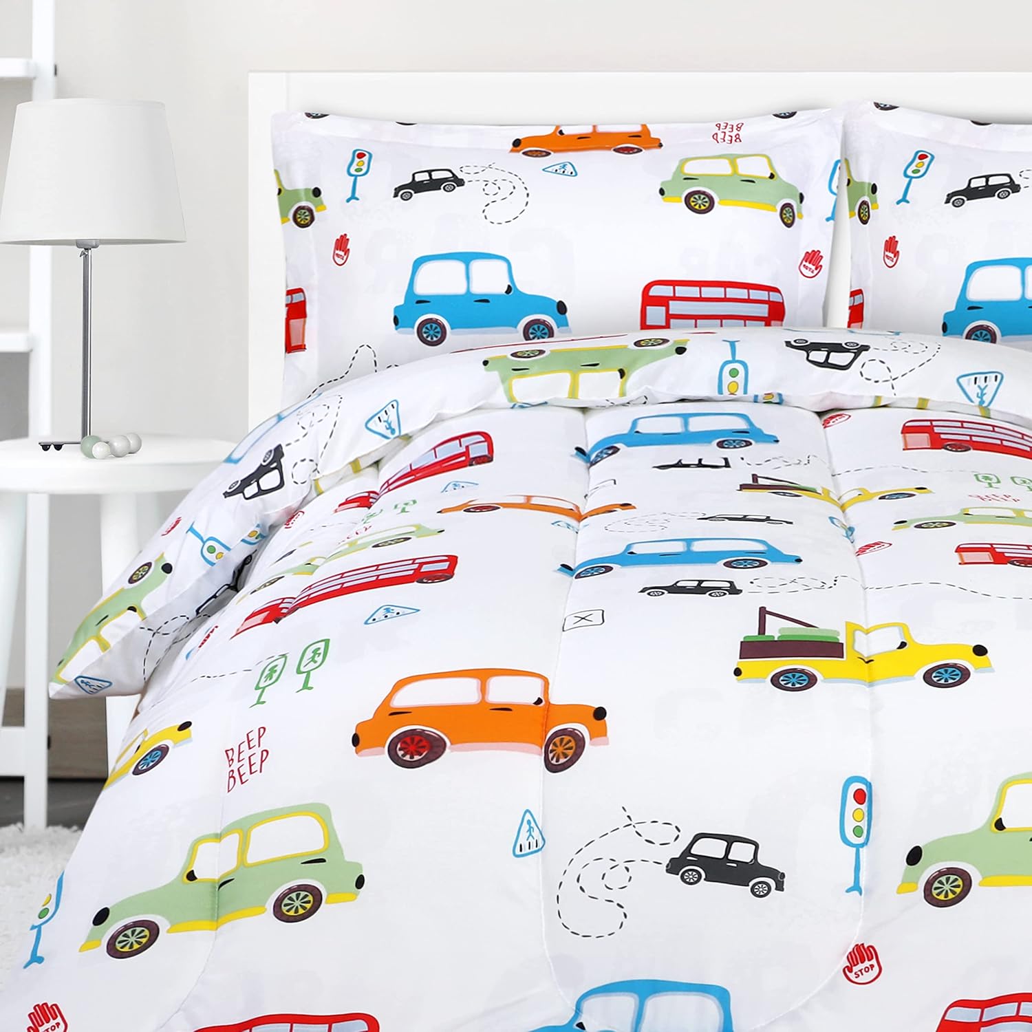 Utopia Bedding Kids Car Comforter Set Twin