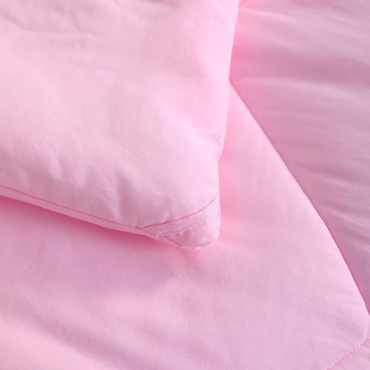 NTBAY Pink Twin Bed in a Bag Comforter Set